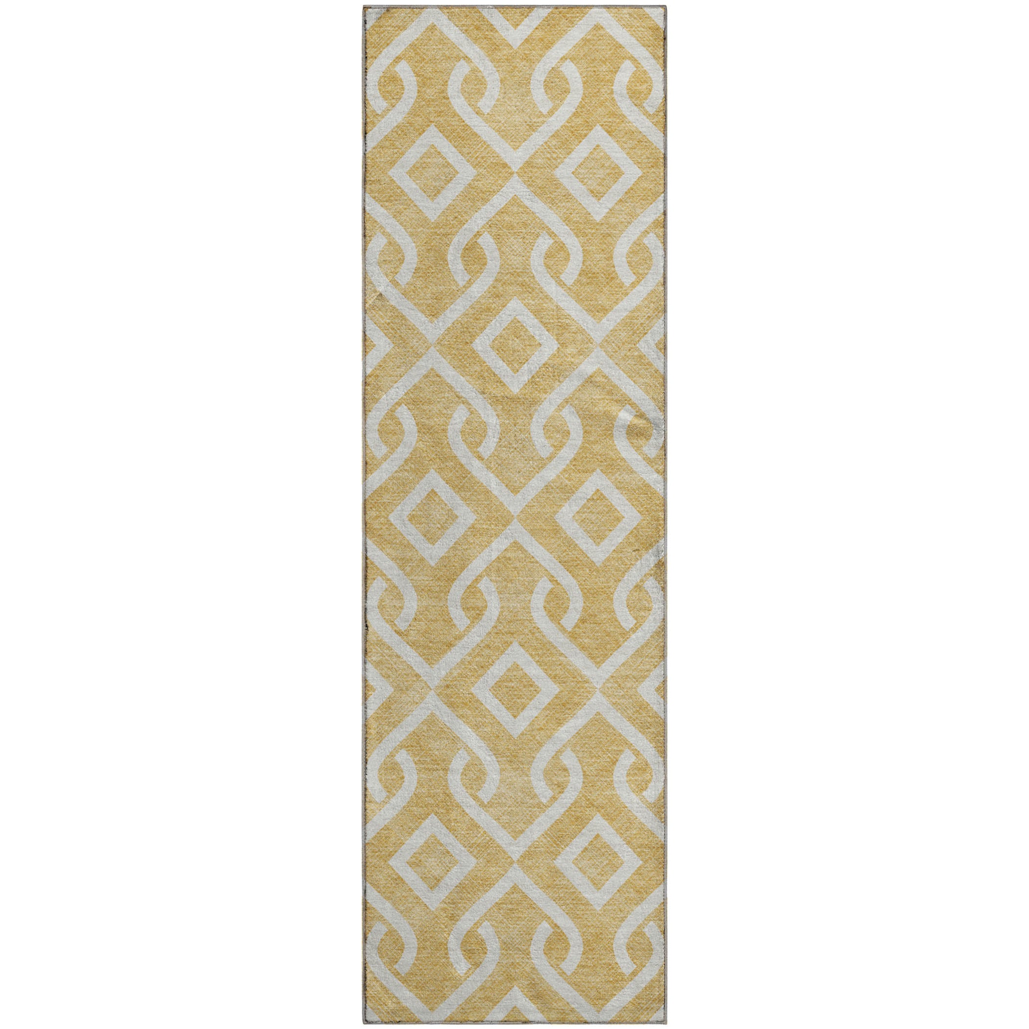 Mostar Machine Washable Transitional Gold Rug 2'3" x 7'6" #shape_Runner