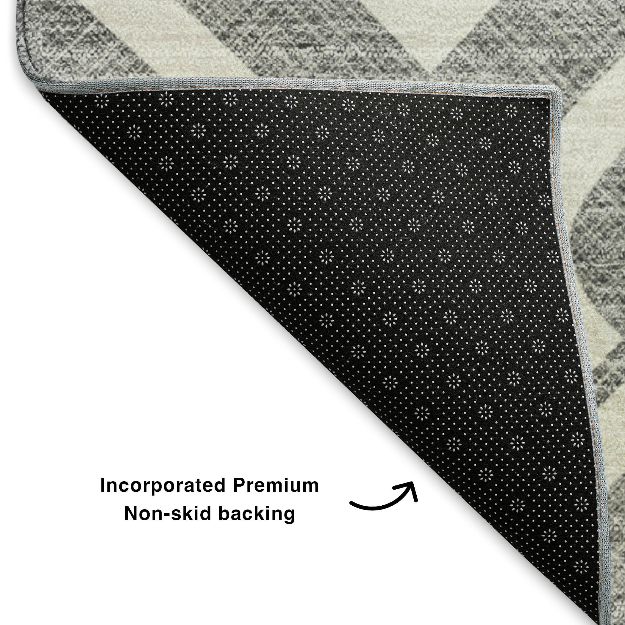 Mostar Machine Washable Transitional Gray Rug 1'8" x 2'6" #shape_Rectangle