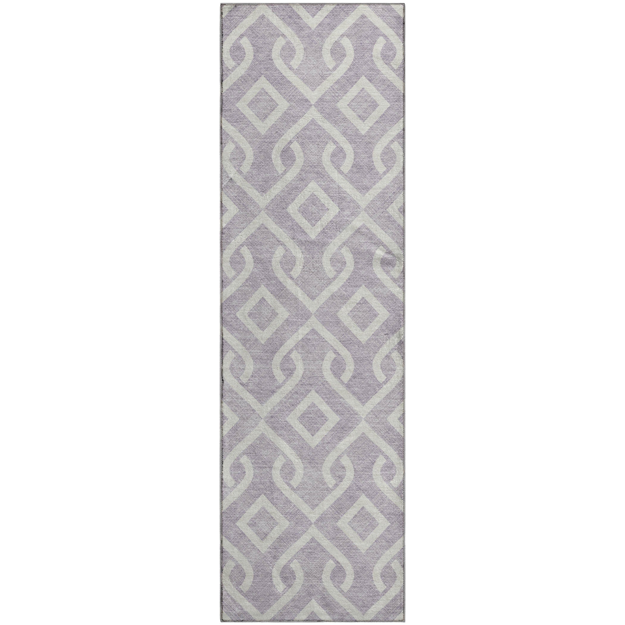 Mostar Machine Washable Transitional Lavender Purple Rug 2'3" x 7'6" #shape_Runner