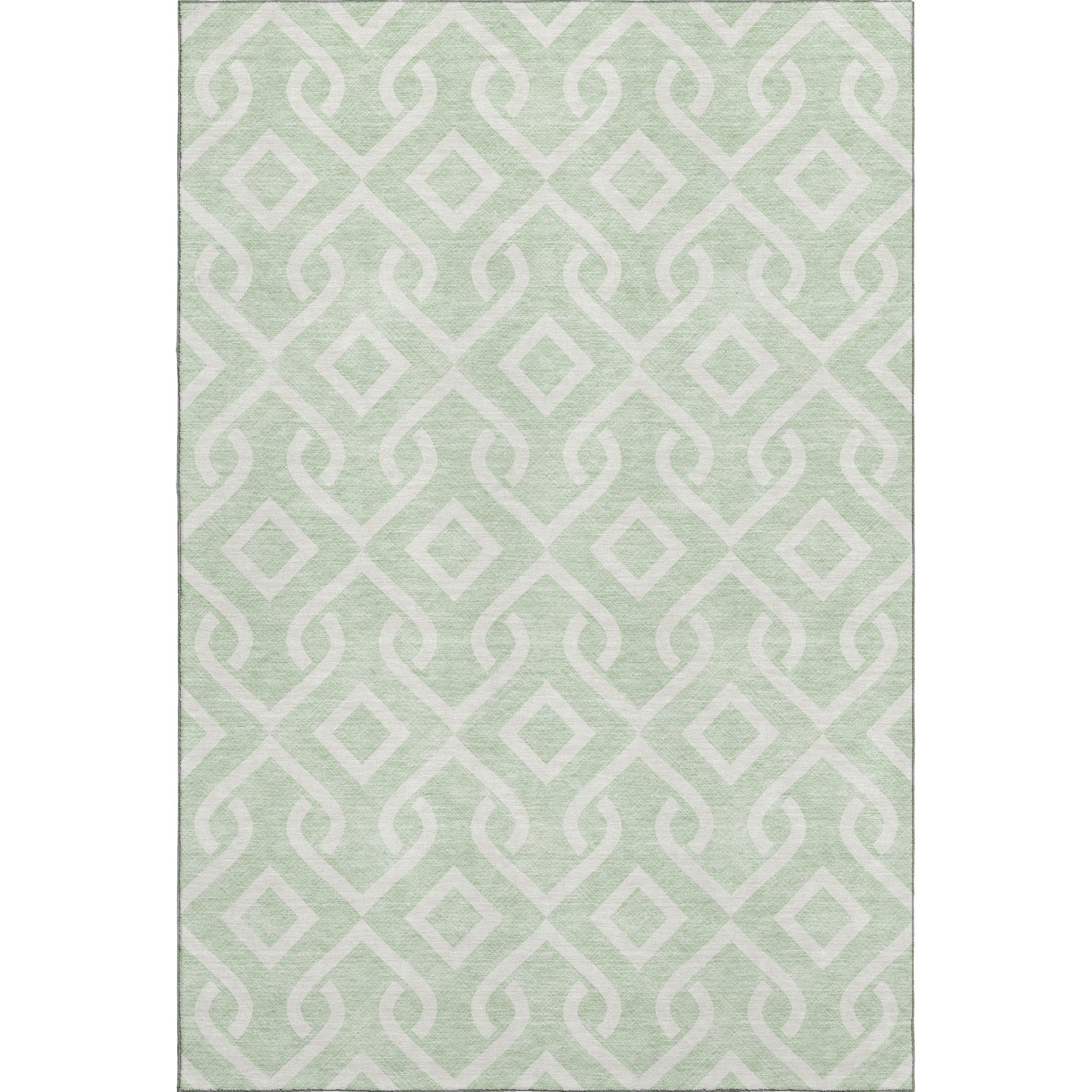 Mostar Machine Washable Transitional Mint Green Rug 2'6" x 3'10" #shape_Rectangle