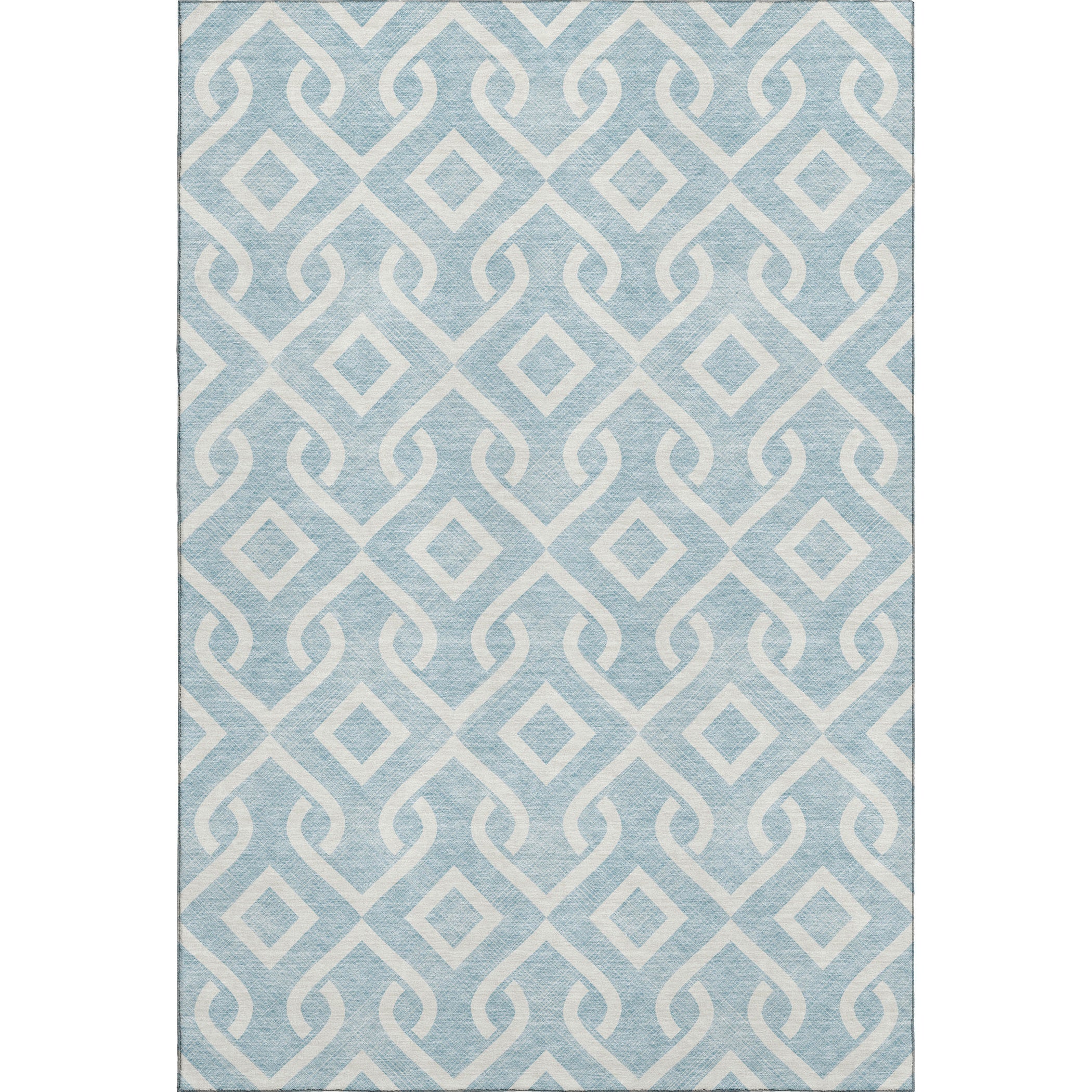 Mostar Machine Washable Transitional Sky Blue Rug 2'6" x 3'10" #shape_Rectangle