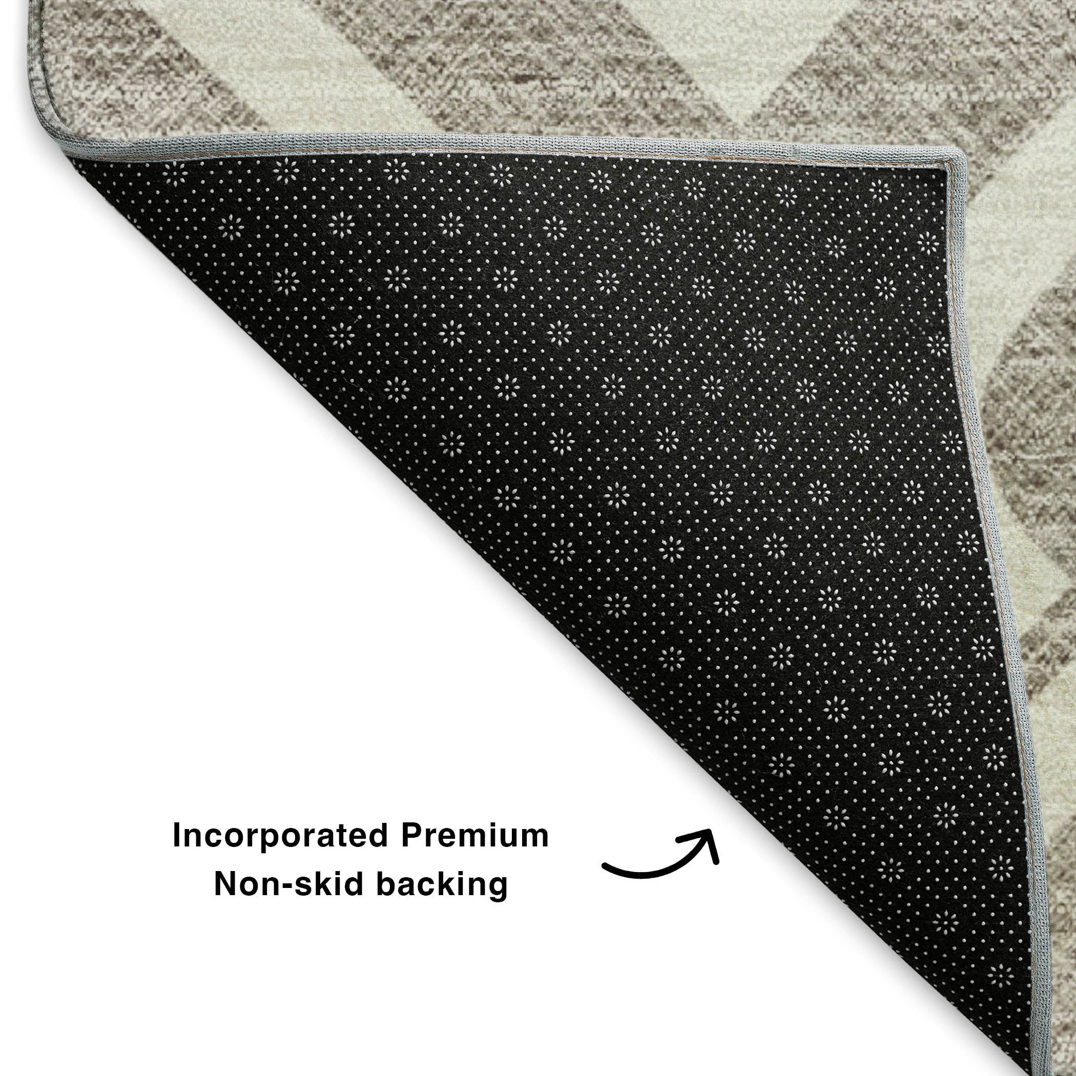 Mostar Machine Washable Transitional Taupe Brown Rug 1'8" x 2'6" #shape_Rectangle