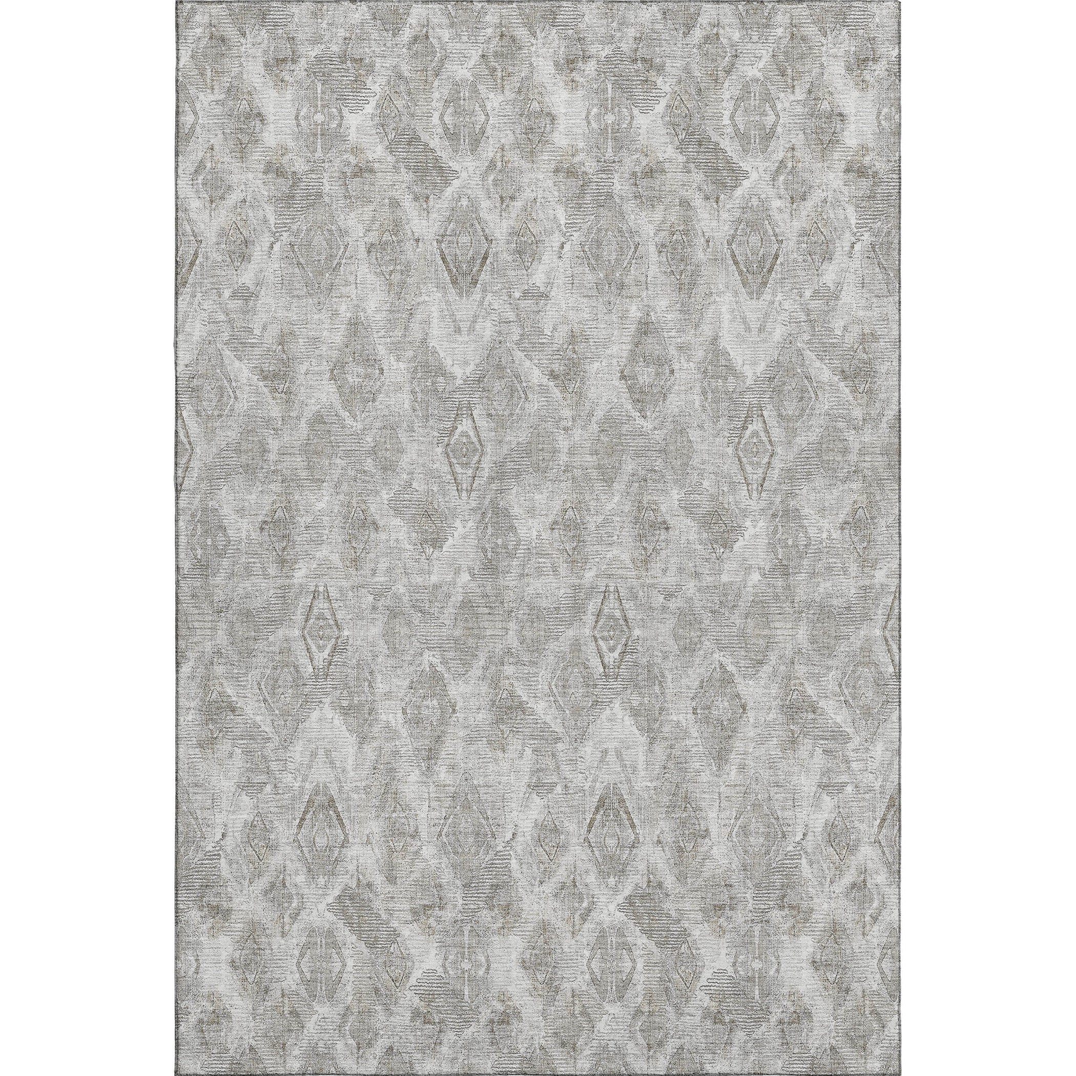 Valletta Machine Washable Traditional Silver Gray Rug 2'6" x 3'10" #shape_Rectangle
