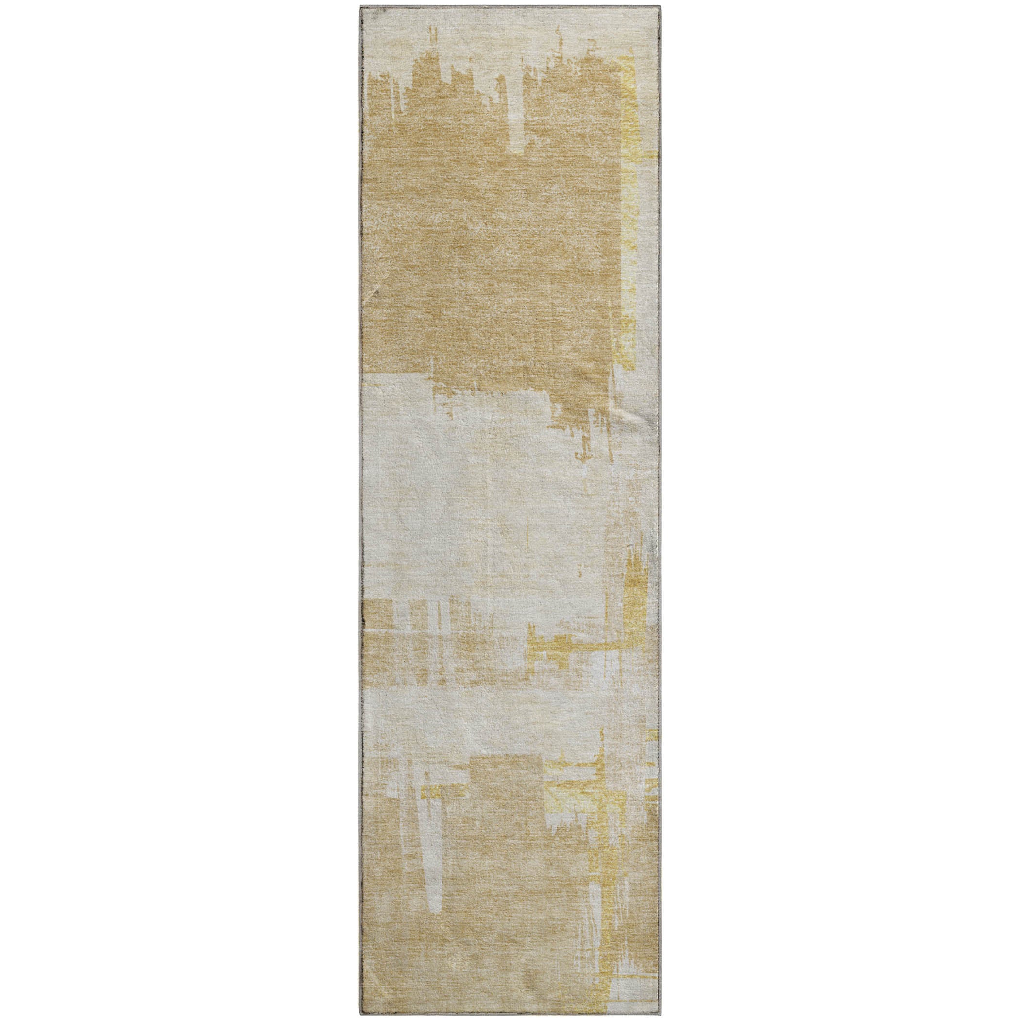 Cairo Machine Washable Traditional Beige Brown Rug 2'3" x 7'6" #shape_Runner