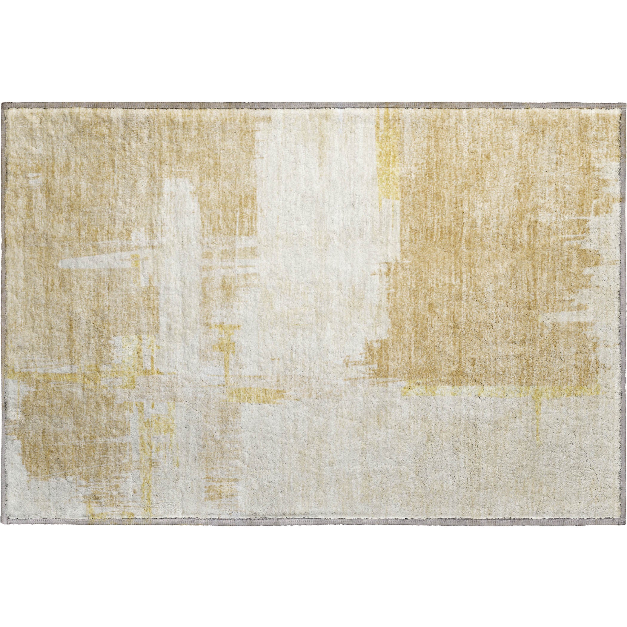 Cairo Machine Washable Traditional Beige Brown Rug 1'8" x 2'6" #shape_Rectangle