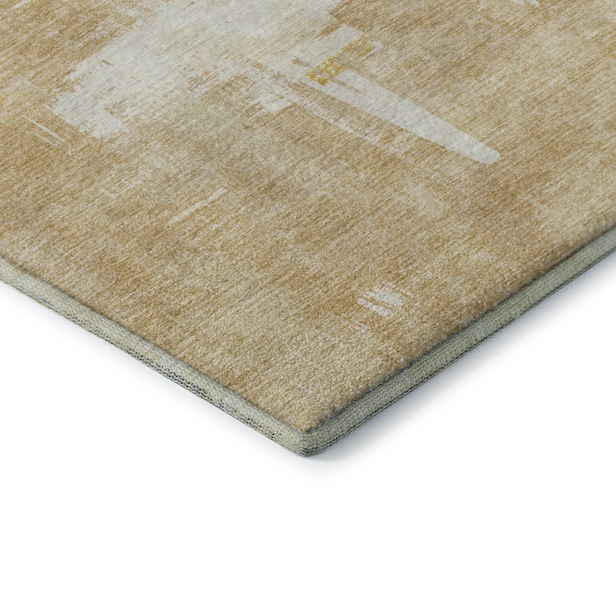 Cairo Machine Washable Traditional Beige Brown Rug 1'8" x 2'6" #shape_Rectangle
