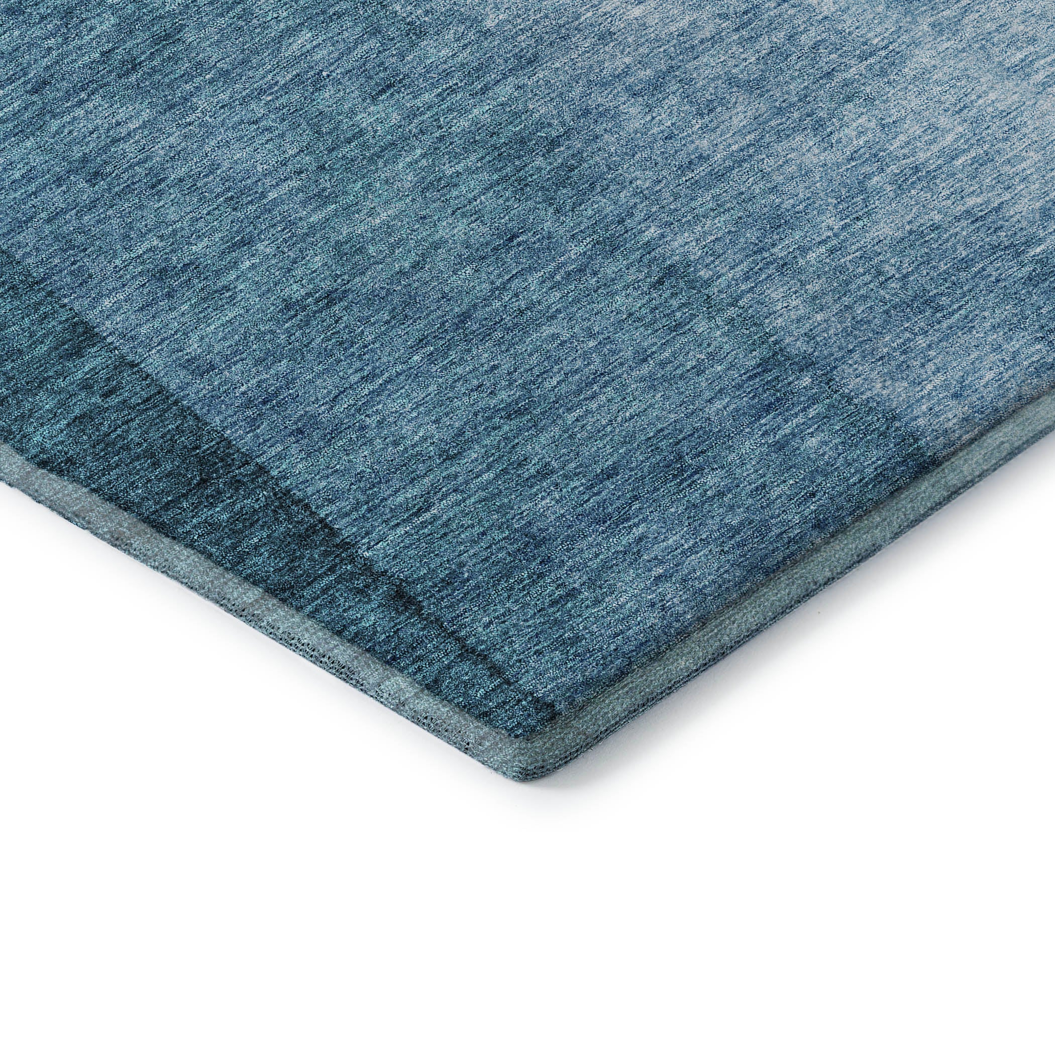 Lucerne Machine Washable Transitional Blue Rug 1'8" x 2'6" #shape_Rectangle