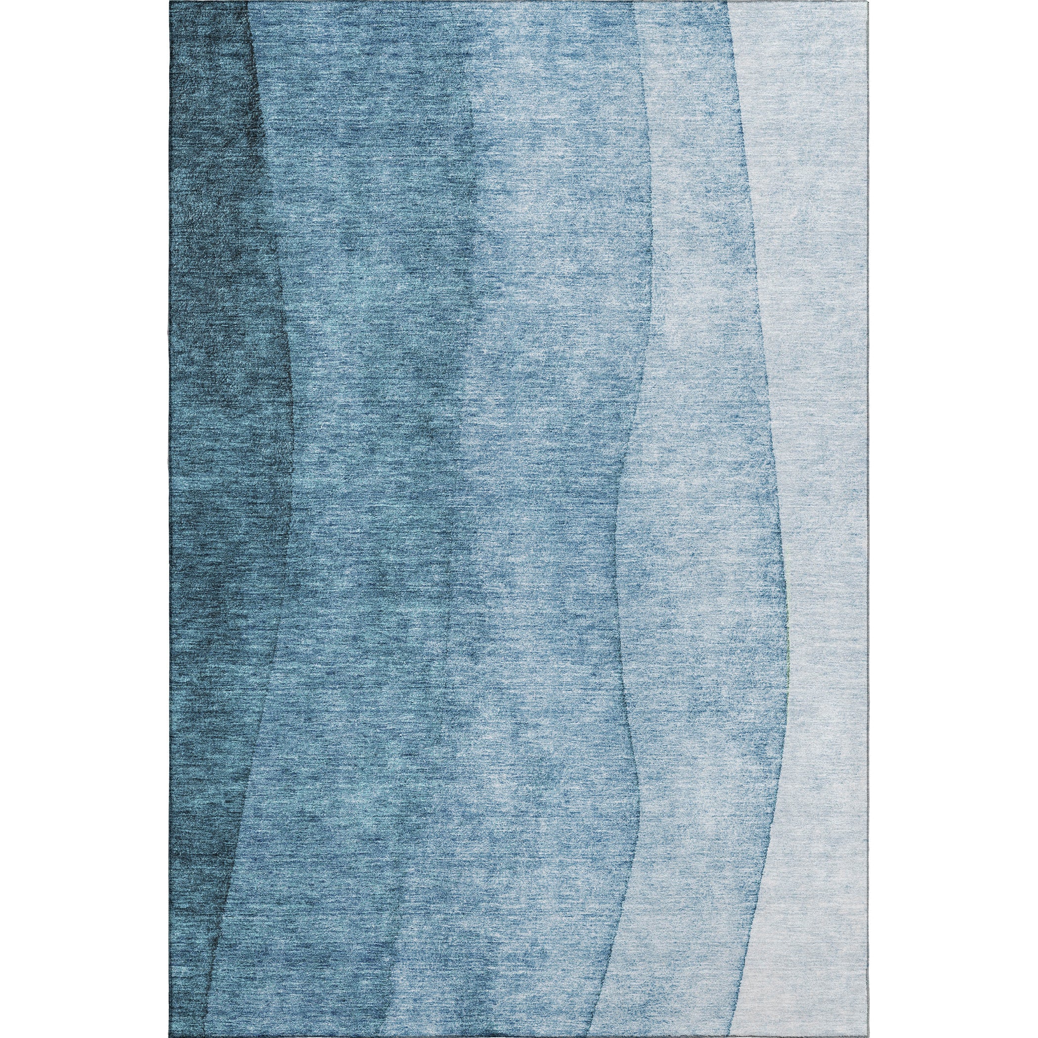 Lucerne Machine Washable Transitional Blue Rug 2'6" x 3'10" #shape_Rectangle