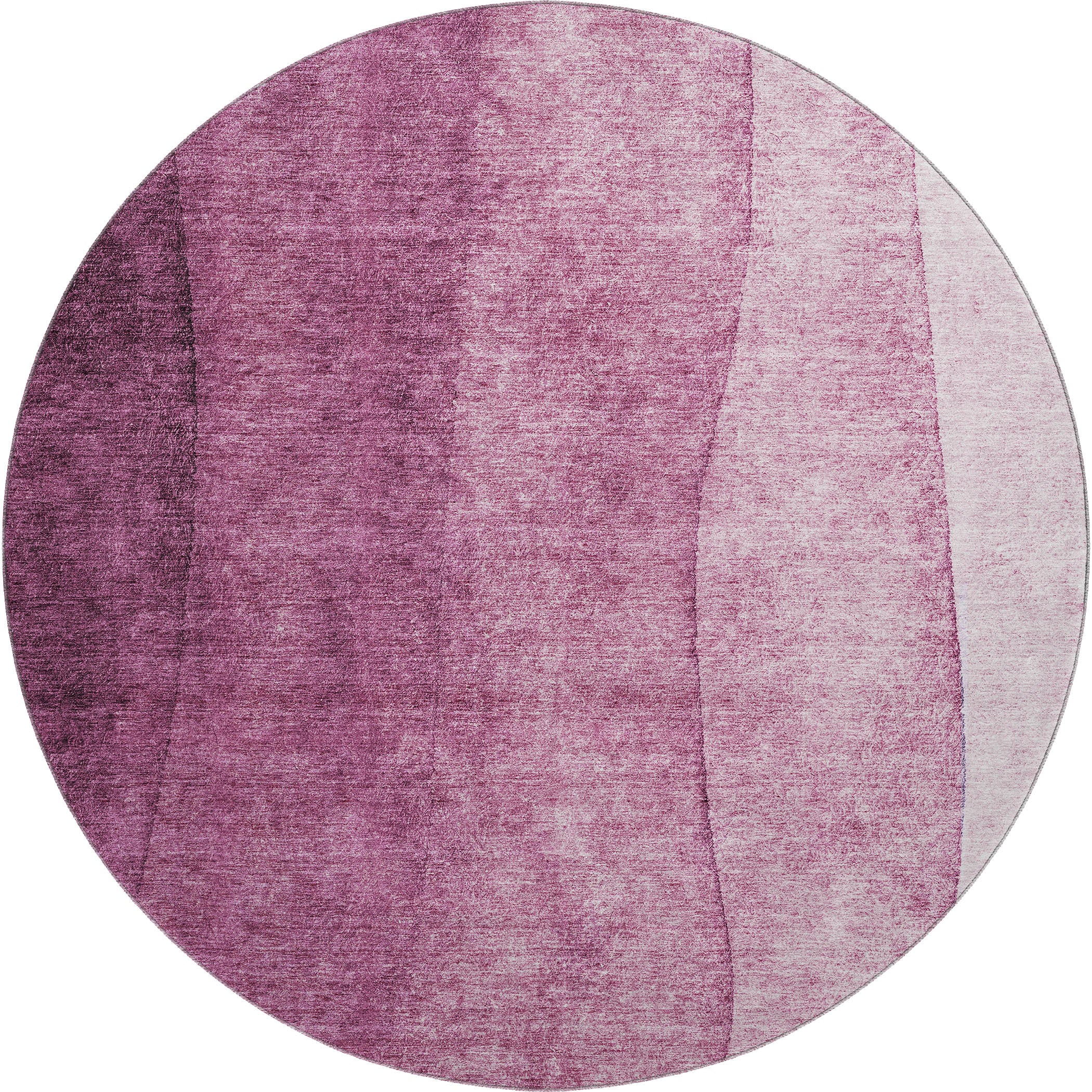 Lucerne Machine Washable Transitional Merlot Red Rug 8' x 8' #shape_Round