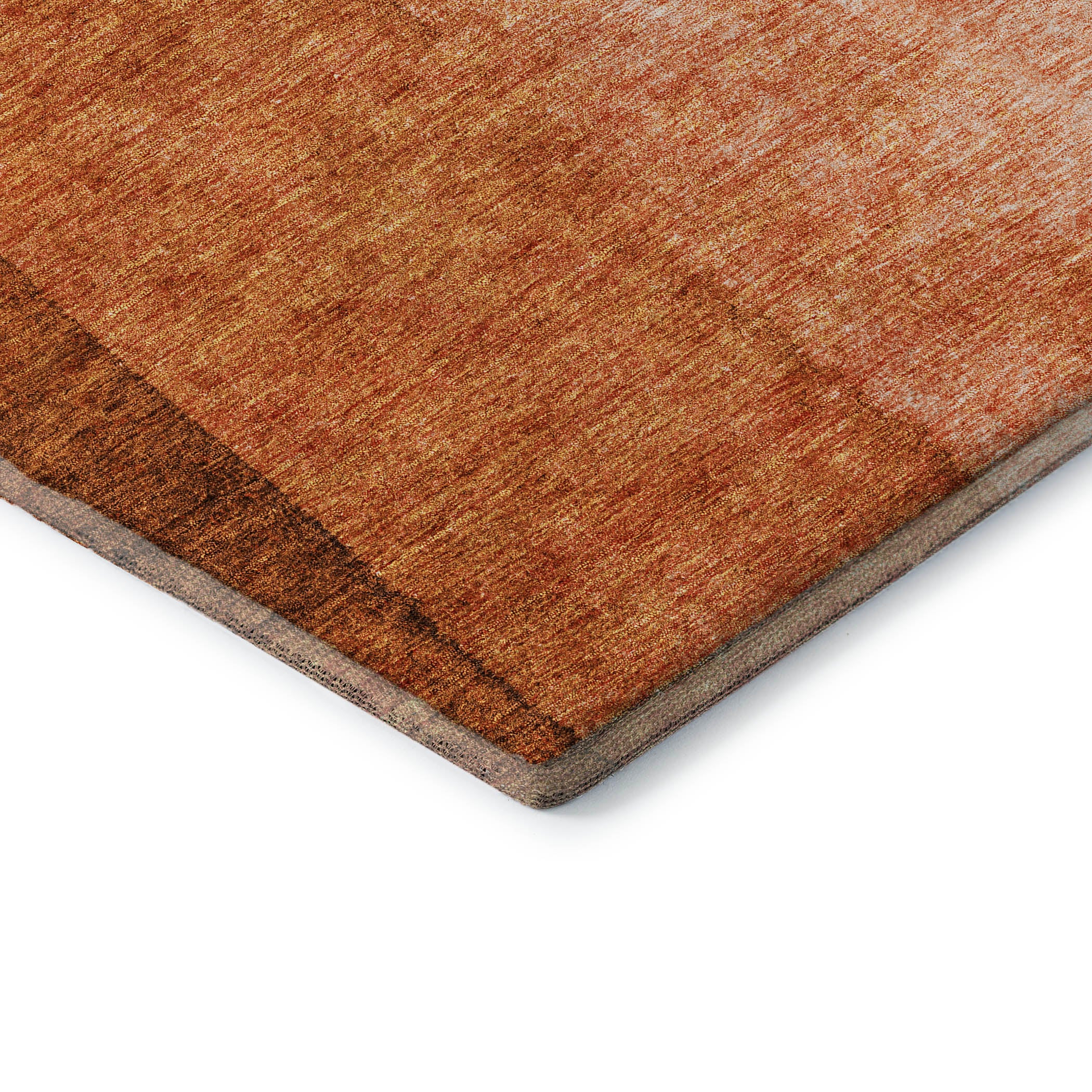 Lucerne Machine Washable Transitional Paprika Orange Rug 1'8" x 2'6" #shape_Rectangle