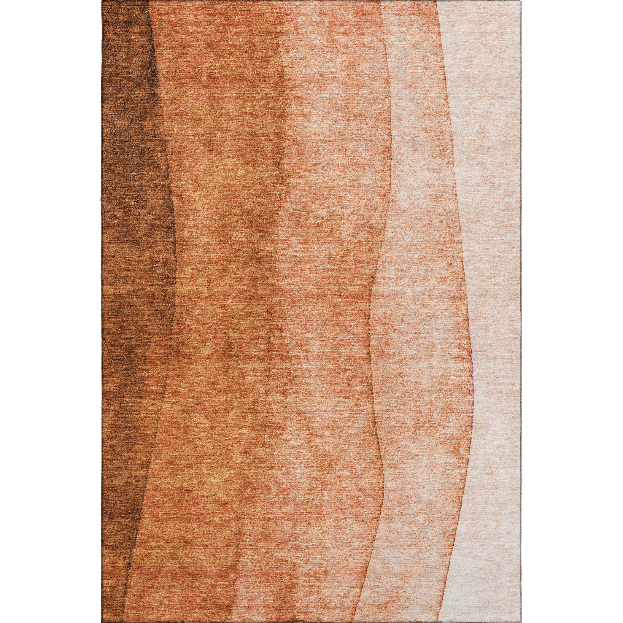 Lucerne Machine Washable Transitional Paprika Orange Rug 2'6" x 3'10" #shape_Rectangle