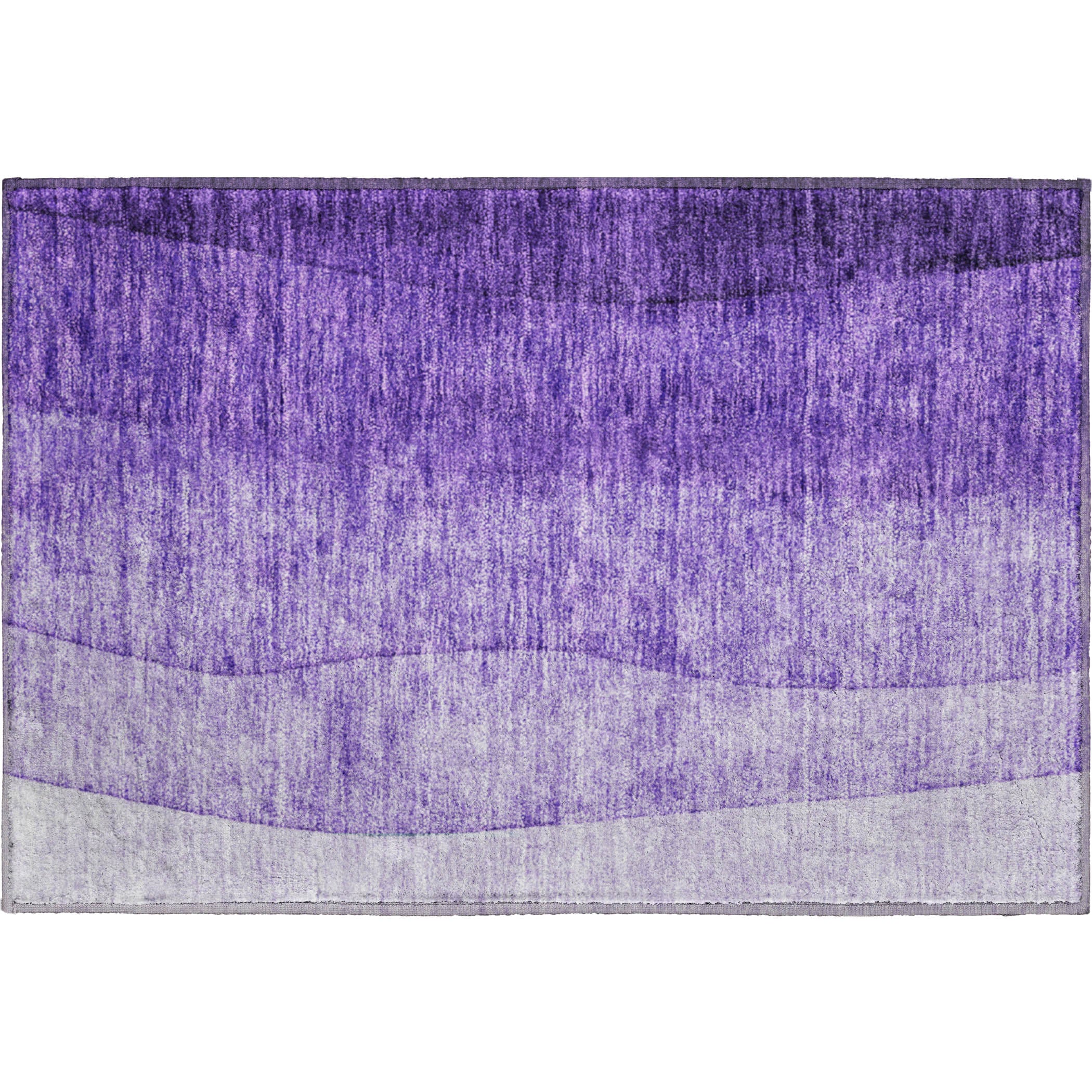 Lucerne Machine Washable Transitional Purple Rug 1'8" x 2'6" #shape_Rectangle