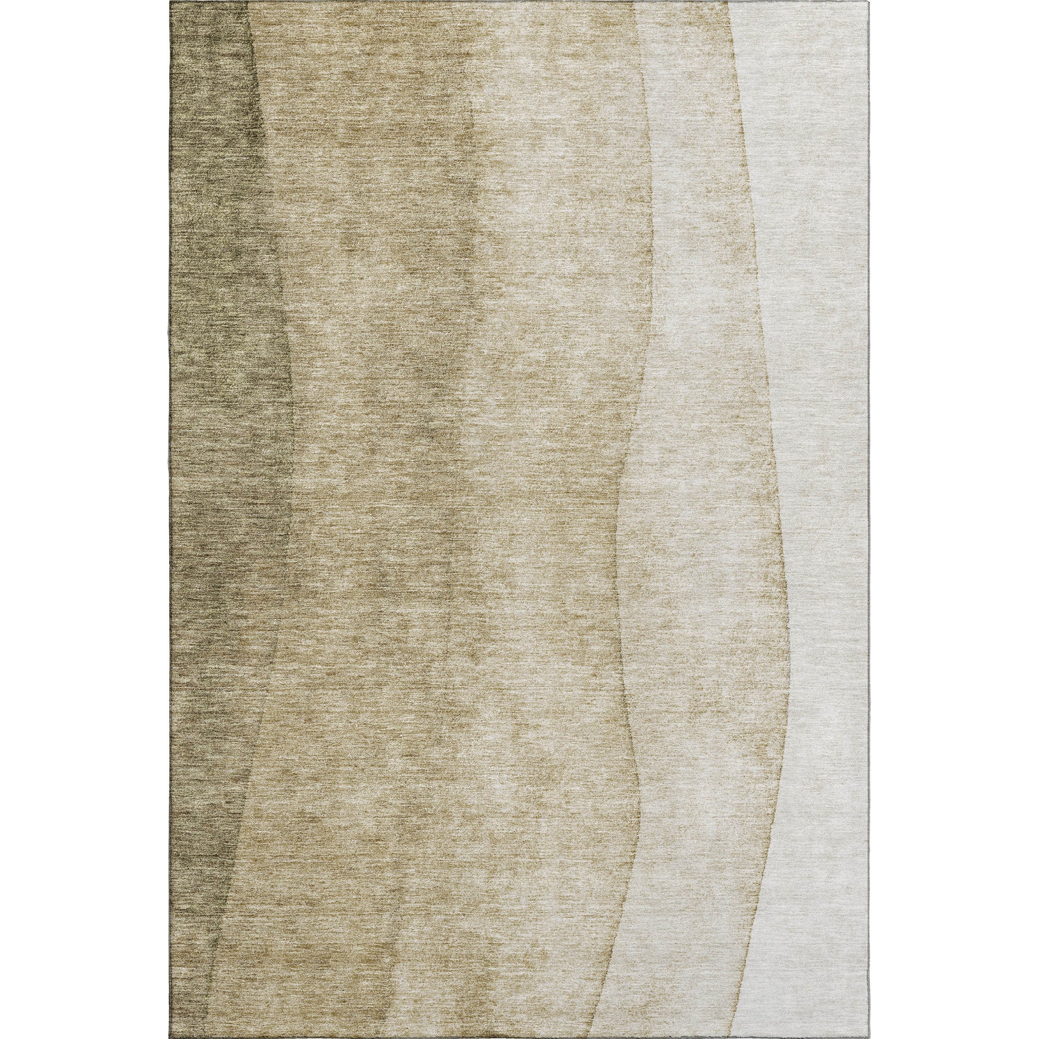 Lucerne Machine Washable Transitional Taupe Brown Rug 2'6" x 3'10" #shape_Rectangle