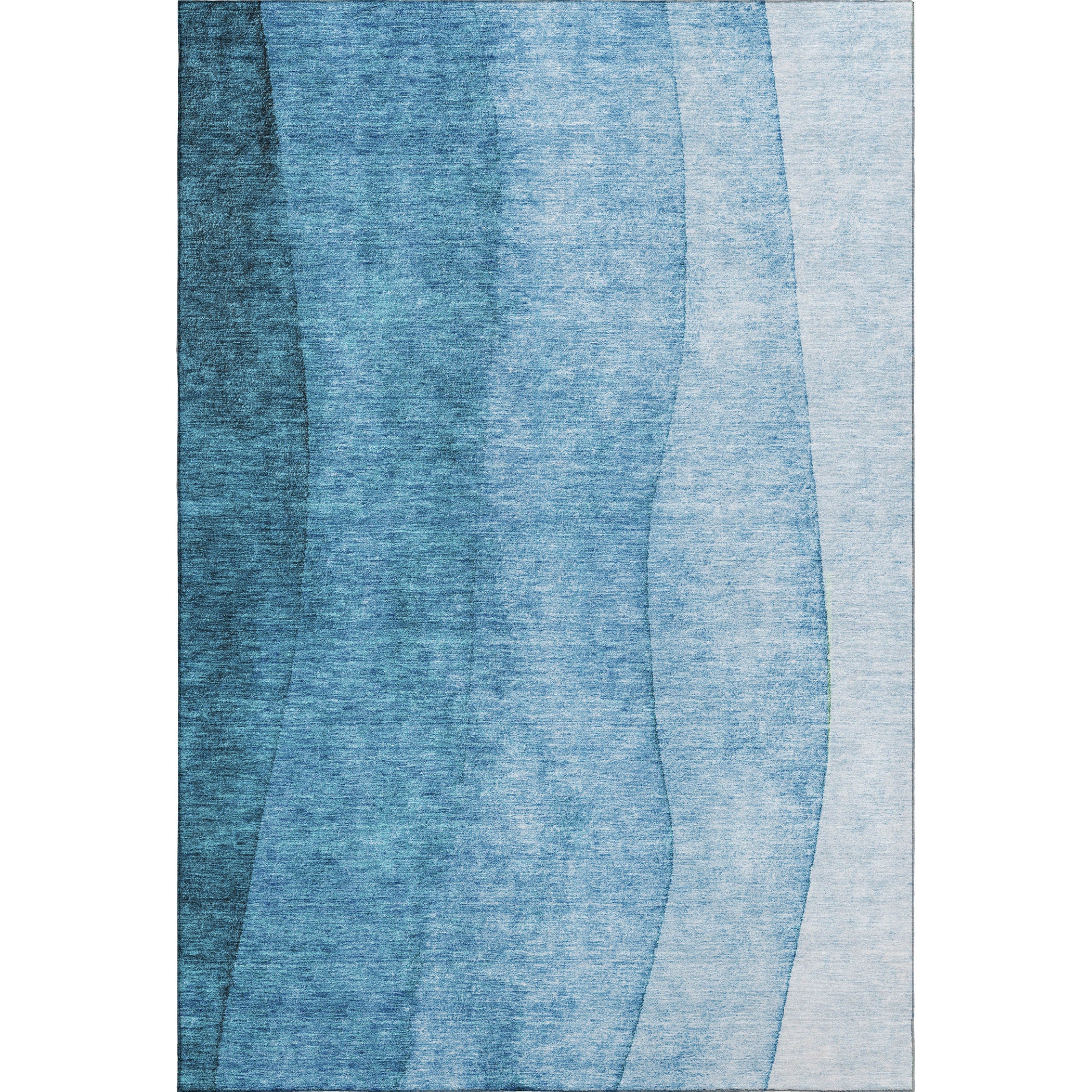 Lucerne Machine Washable Transitional Teal Rug 2'6" x 3'10" #shape_Rectangle