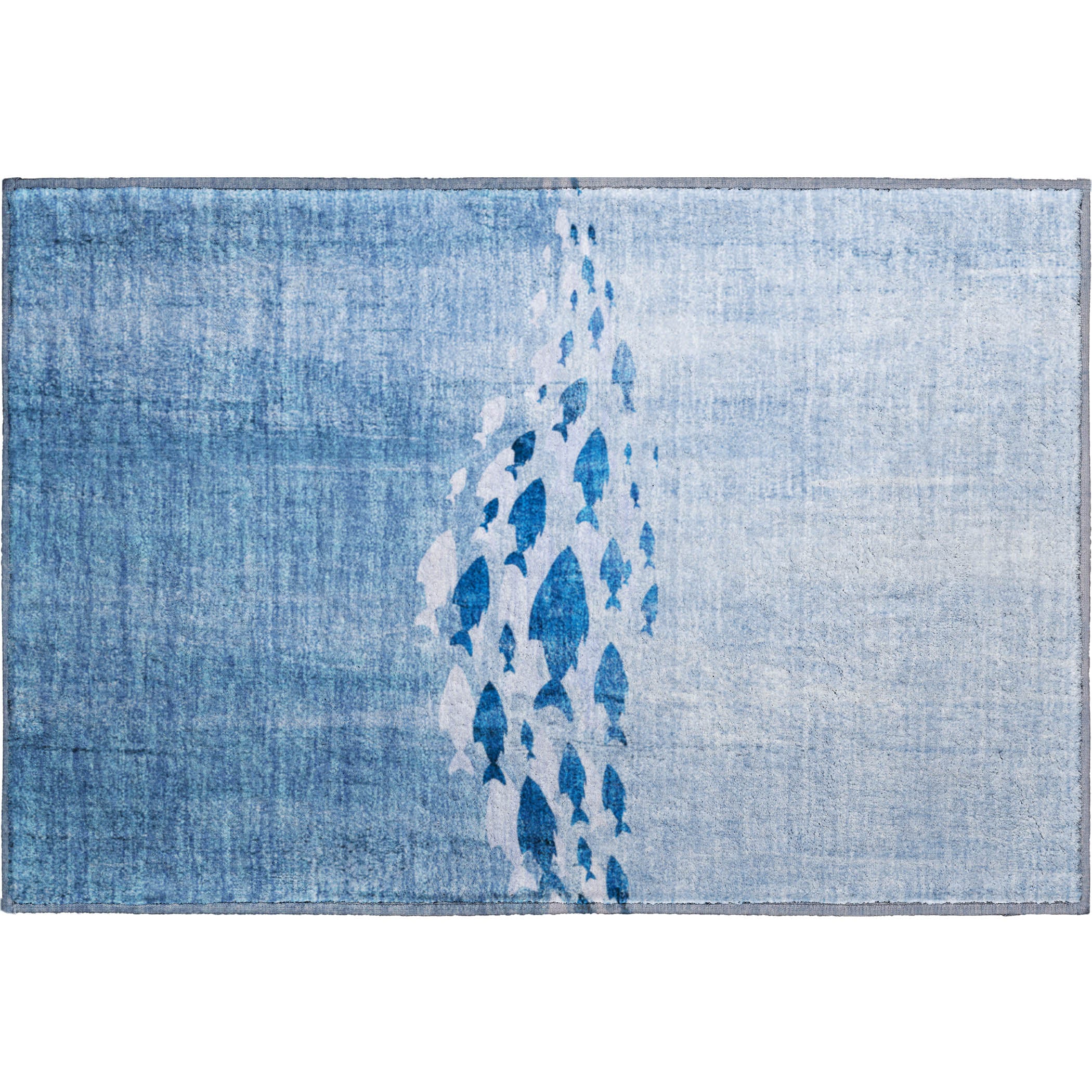 Athens Machine Washable Transitional Blue Rug 1'8" x 2'6" #shape_Rectangle