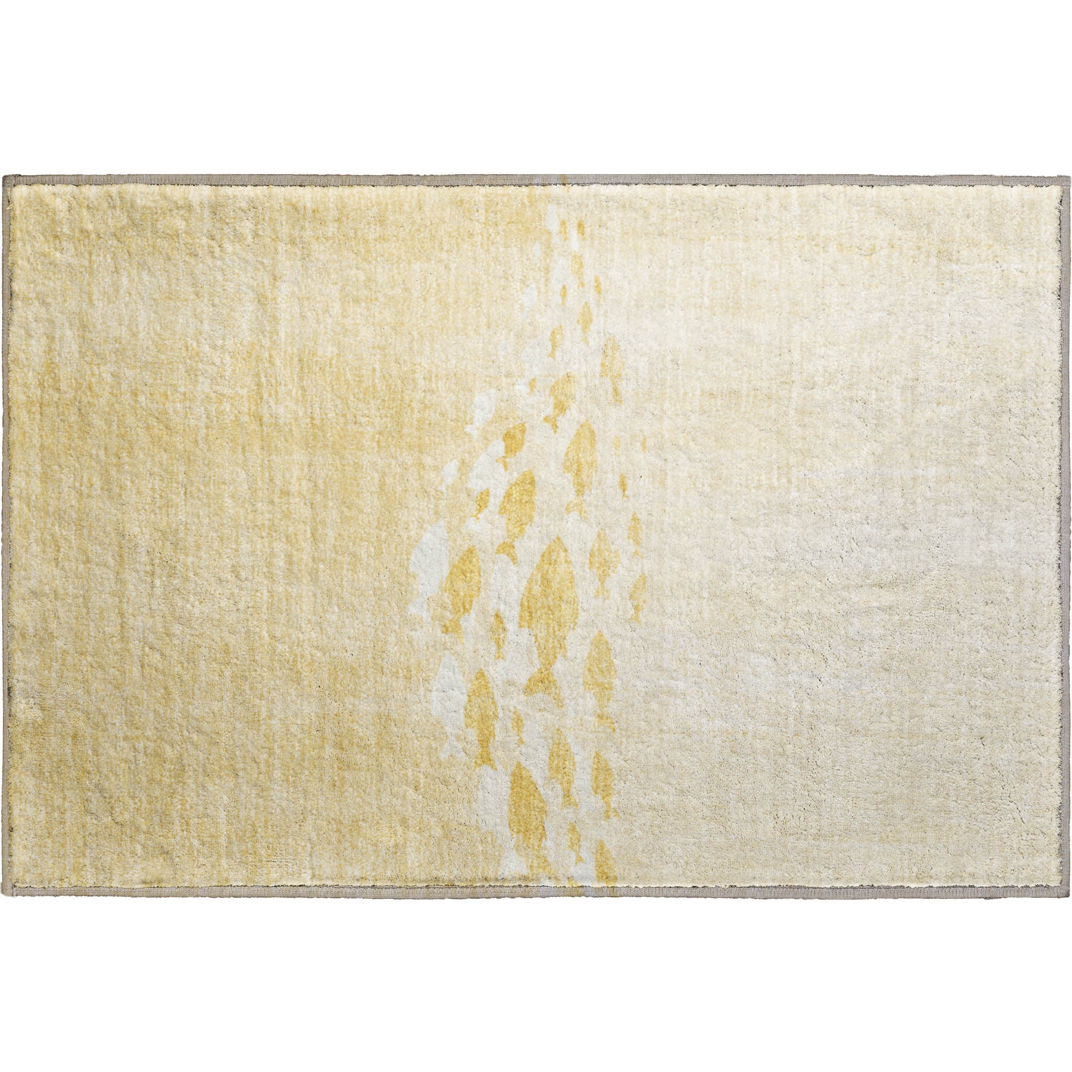 Athens Machine Washable Transitional Gold Rug 1'8" x 2'6" #shape_Rectangle