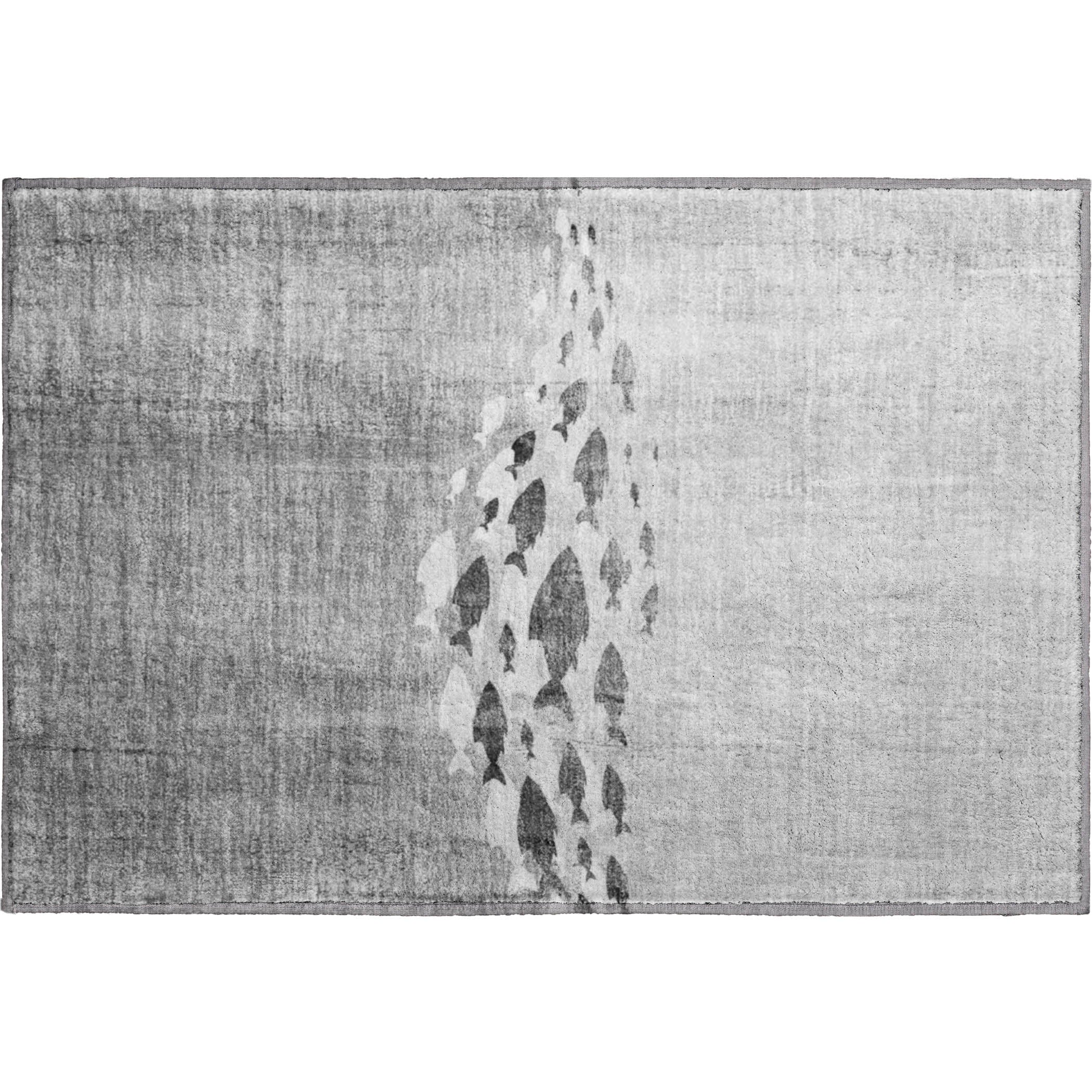 Athens Machine Washable Transitional Gray Rug 1'8" x 2'6" #shape_Rectangle