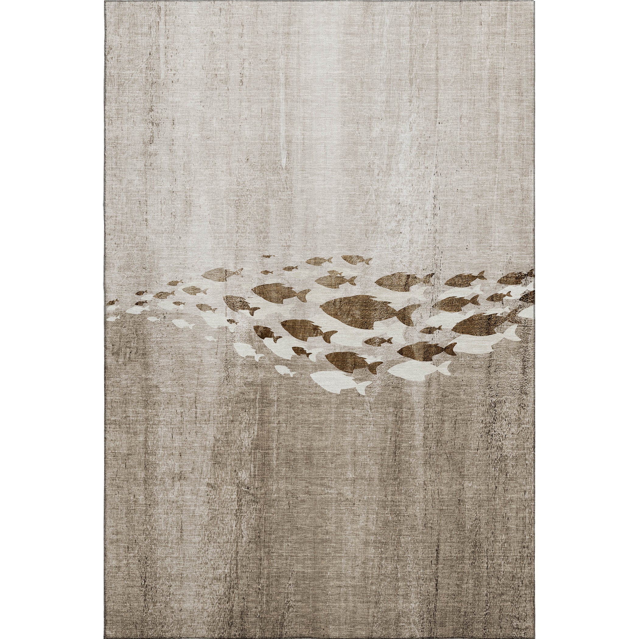 Athens Machine Washable Transitional Taupe Brown Rug 2'6" x 3'10" #shape_Rectangle