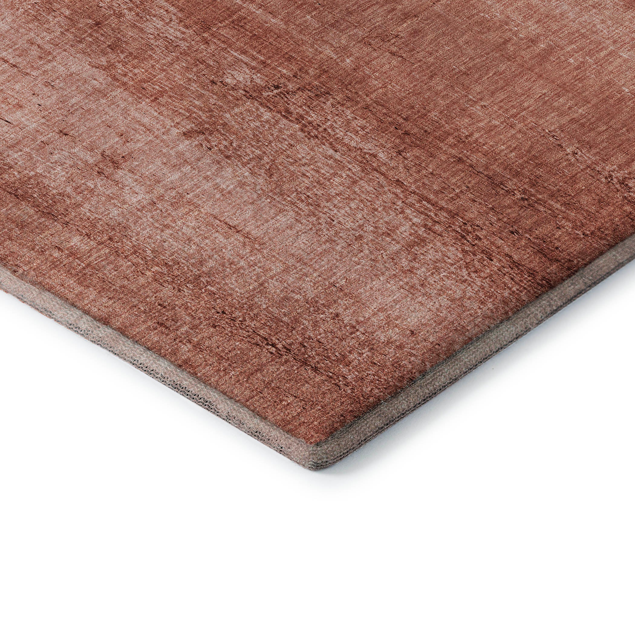 Athens Machine Washable Transitional Terracotta Orange Rug 1'8" x 2'6" #shape_Rectangle