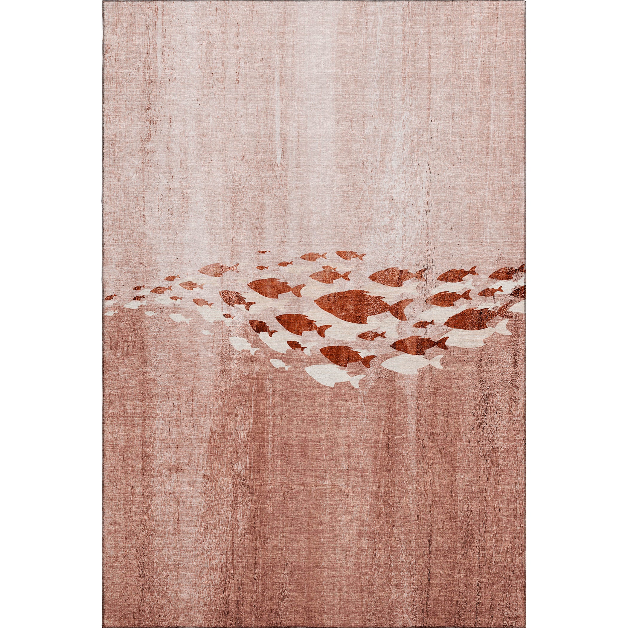 Athens Machine Washable Transitional Terracotta Orange Rug 2'6" x 3'10" #shape_Rectangle