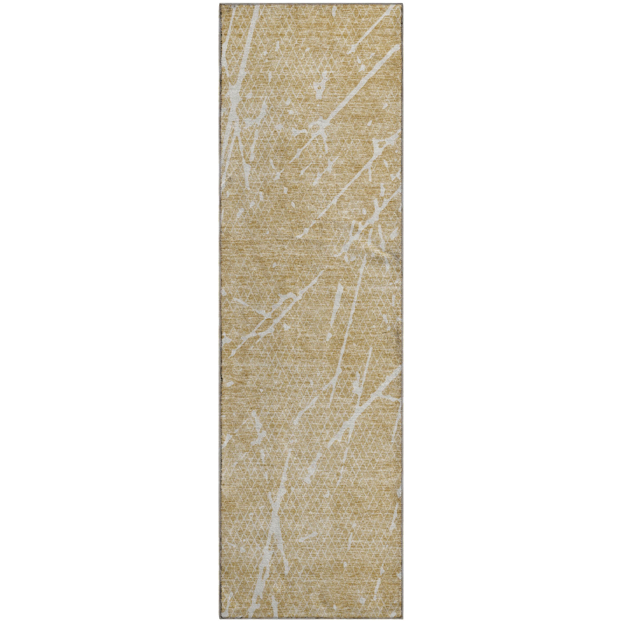 Luang Prabang Machine Washable Transitional Beige Brown Rug 2'3" x 7'6" #shape_Runner