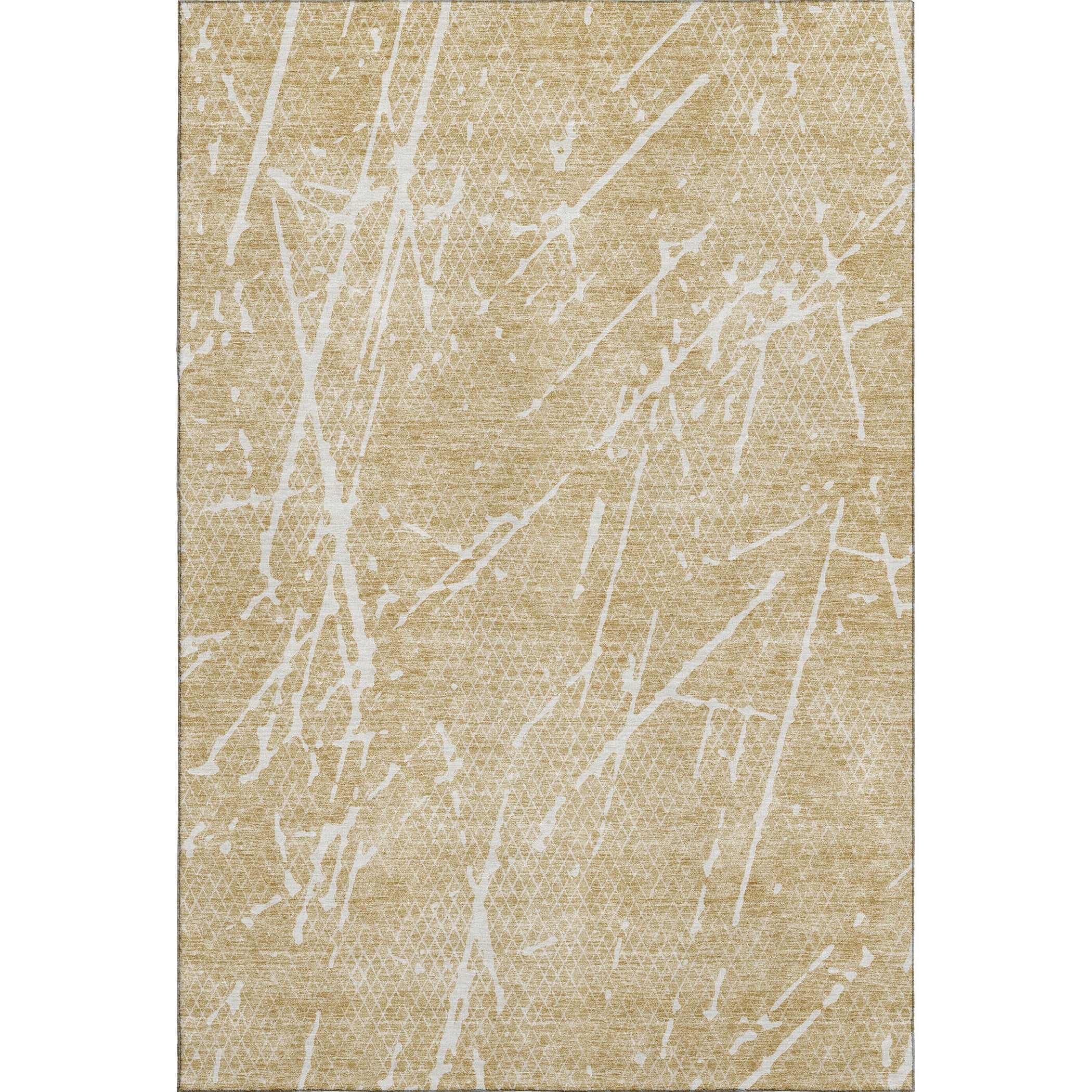 Luang Prabang Machine Washable Transitional Beige Brown Rug 2'6" x 3'10" #shape_Rectangle