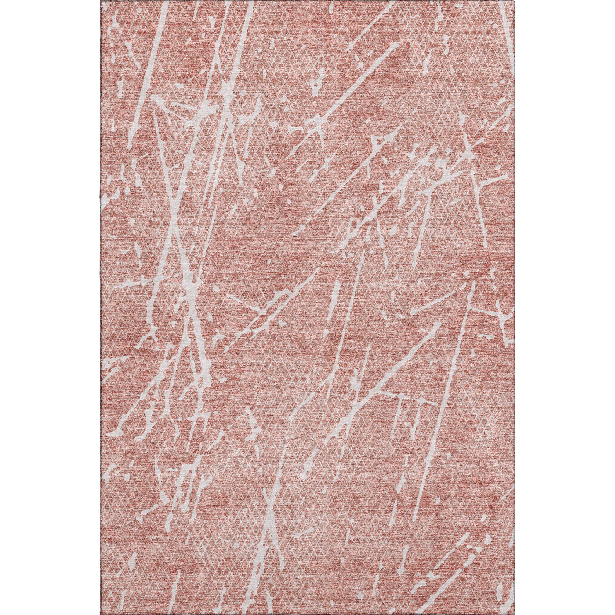 Luang Prabang Machine Washable Transitional Blush Pink Rug 2'6" x 3'10" #shape_Rectangle