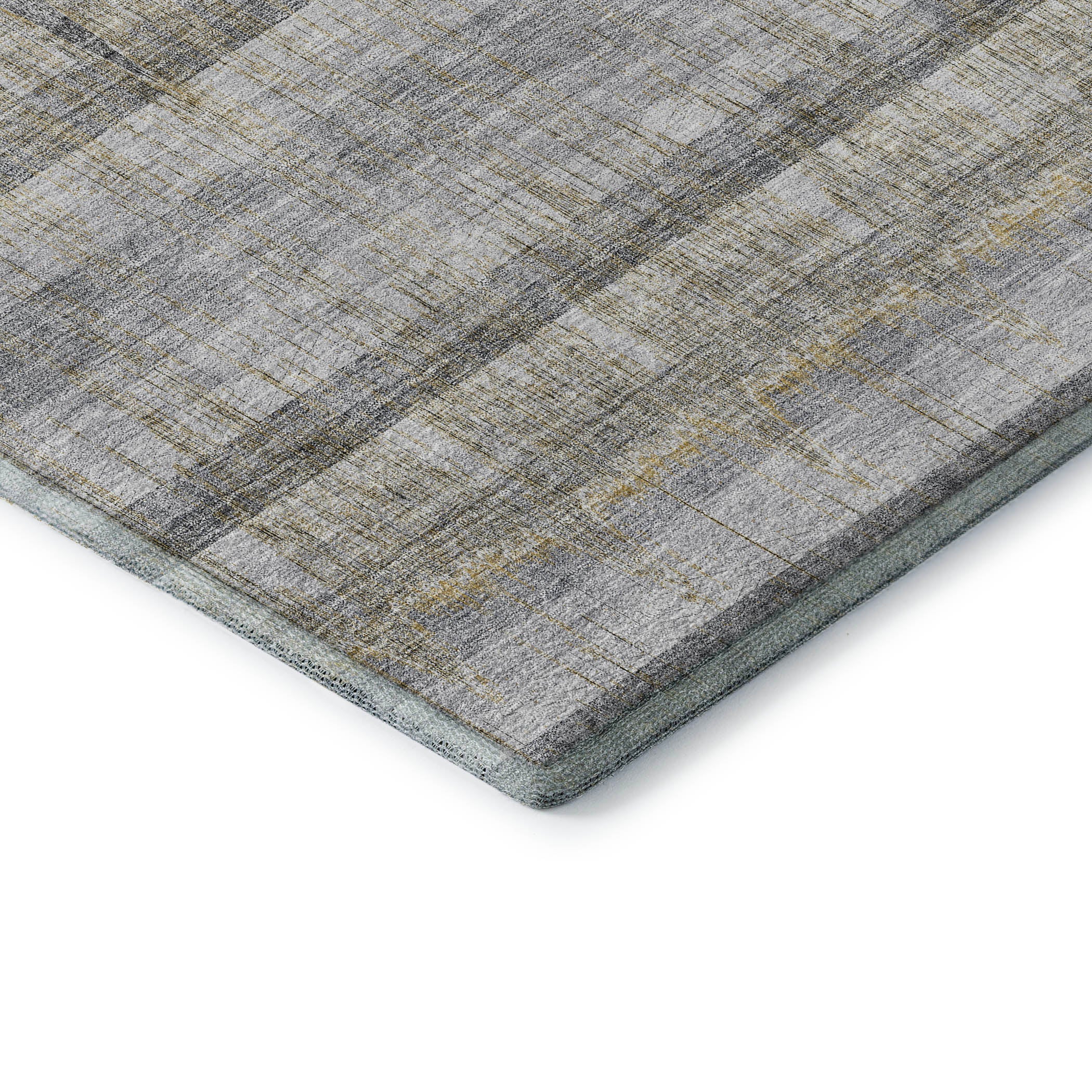 Kotor Machine Washable Transitional Gray Rug 1'8" x 2'6" #shape_Rectangle