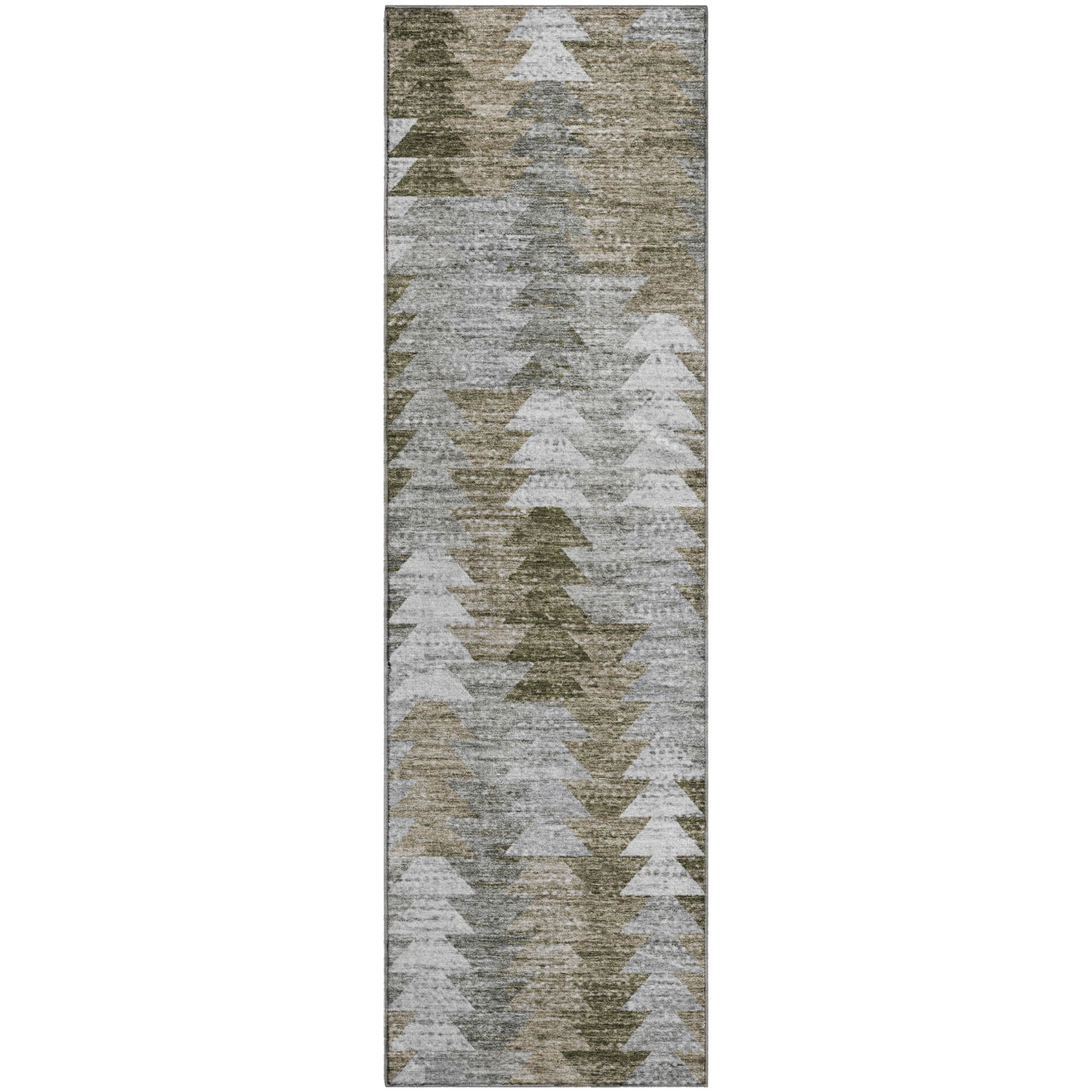 Luang Prabang Machine Washable Transitional Brown Rug 2'3" x 7'6" #shape_Runner