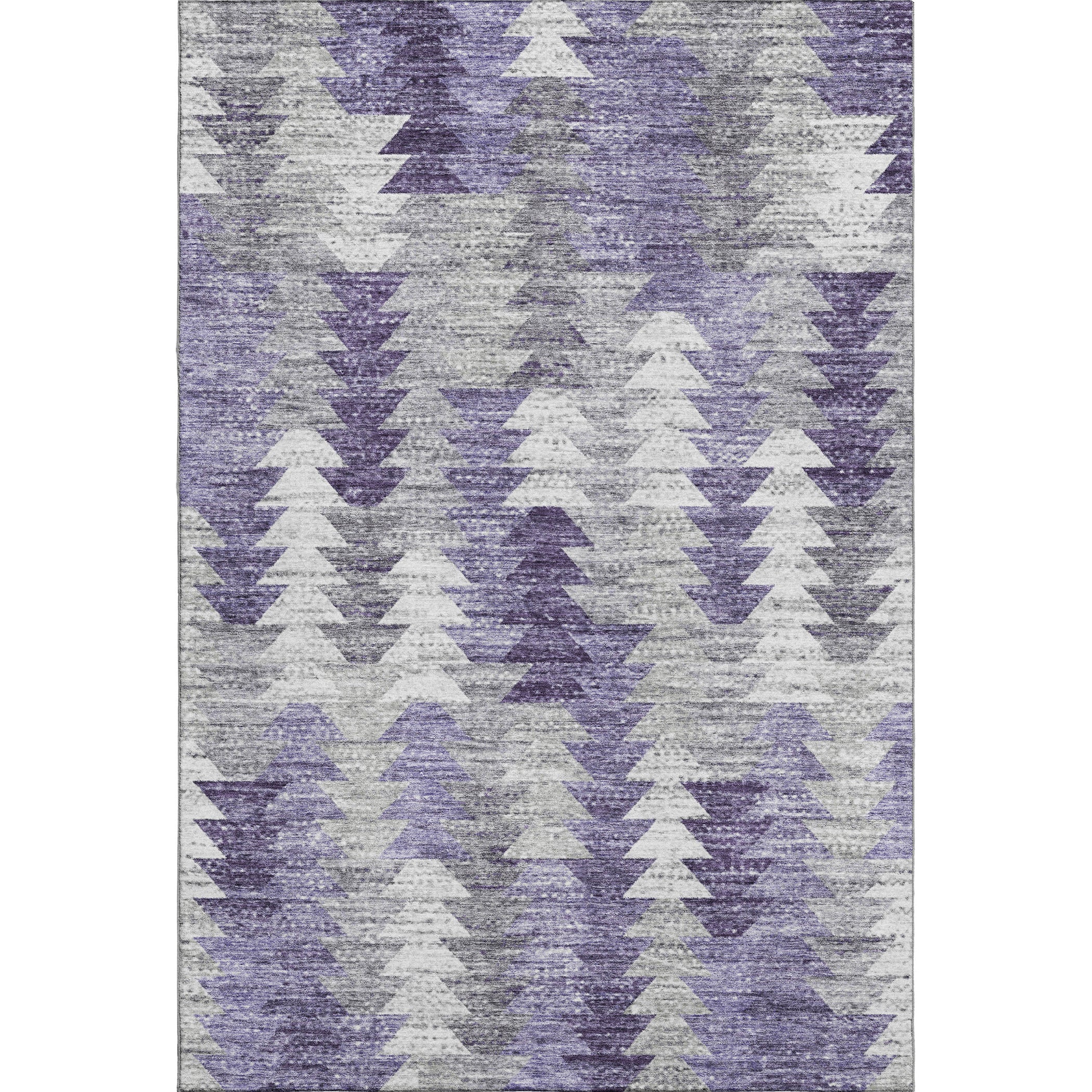 Luang Prabang Machine Washable Transitional Purple Rug 2'6" x 3'10" #shape_Rectangle