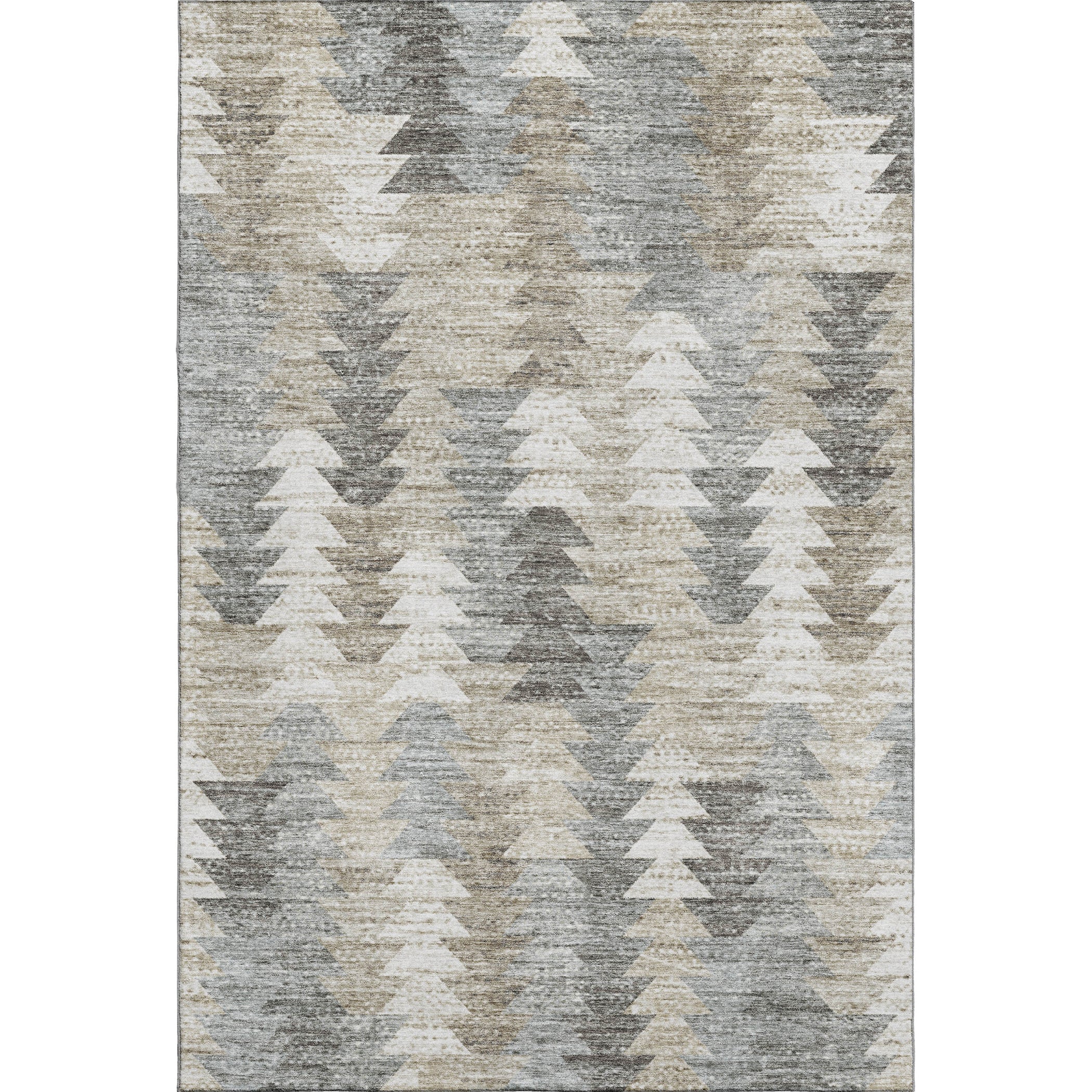 Luang Prabang Machine Washable Transitional Taupe Brown Rug 2'6" x 3'10" #shape_Rectangle