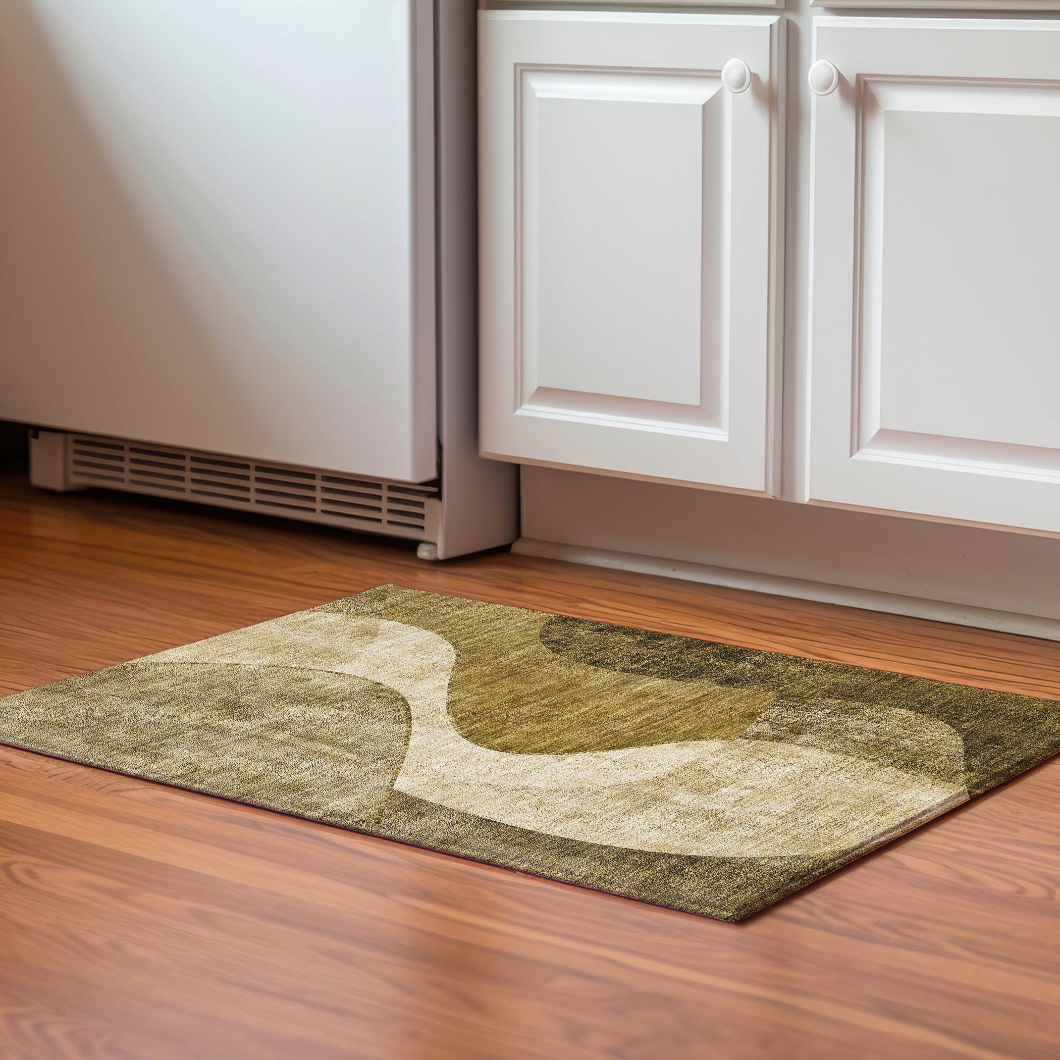 Valletta Machine Washable Transitional Brown Rug 1'8" x 2'6" #shape_Rectangle