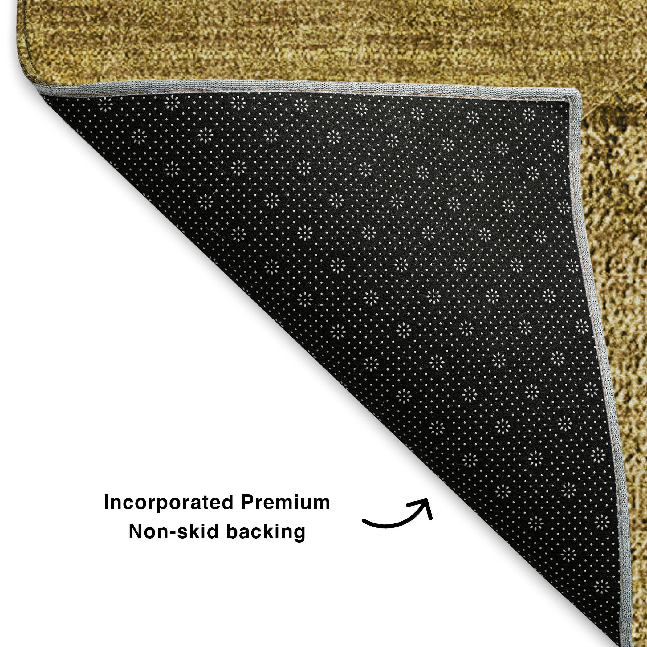 Valletta Machine Washable Transitional Brown Rug 1'8" x 2'6" #shape_Rectangle