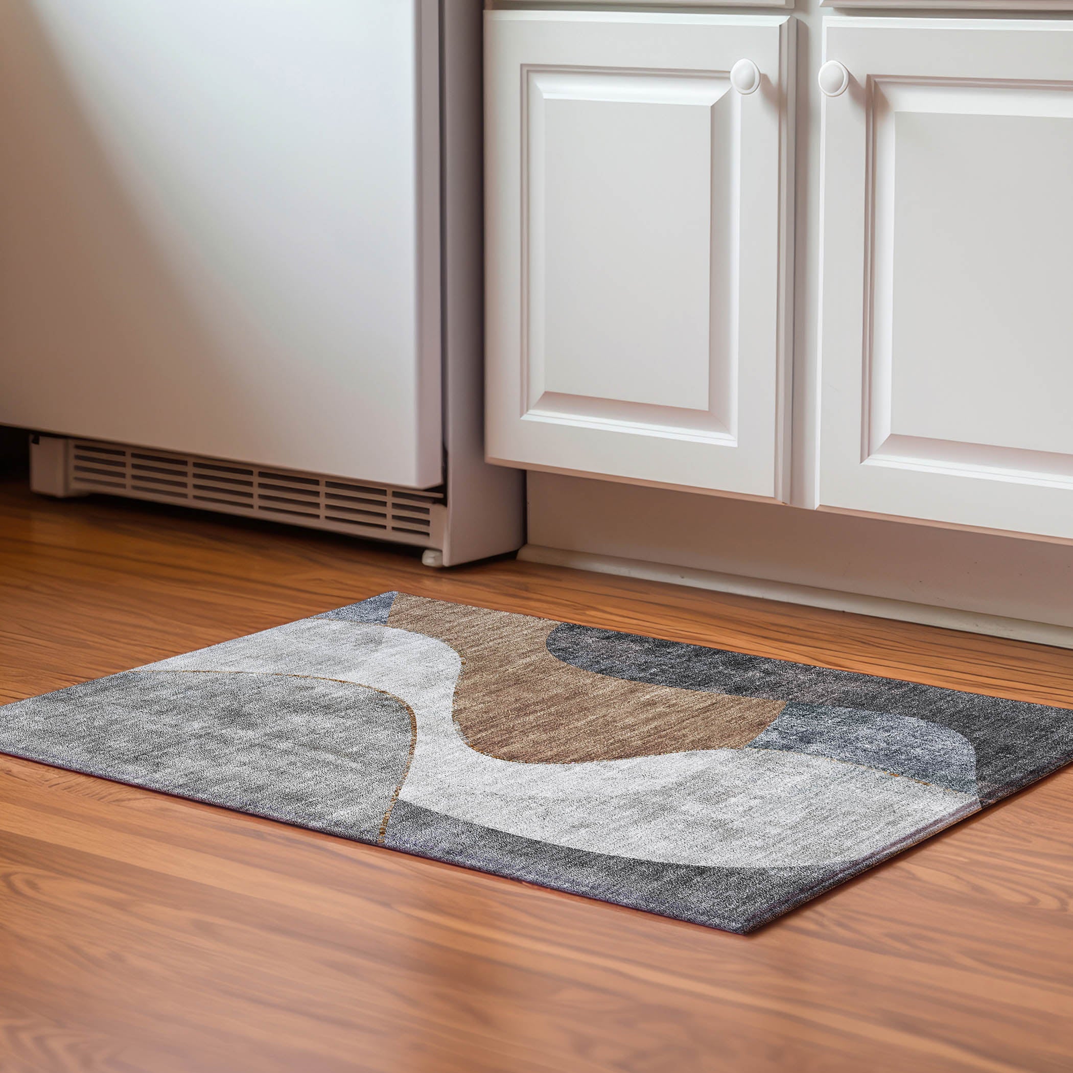 Valletta Machine Washable Transitional Gray Rug 1'8" x 2'6" #shape_Rectangle