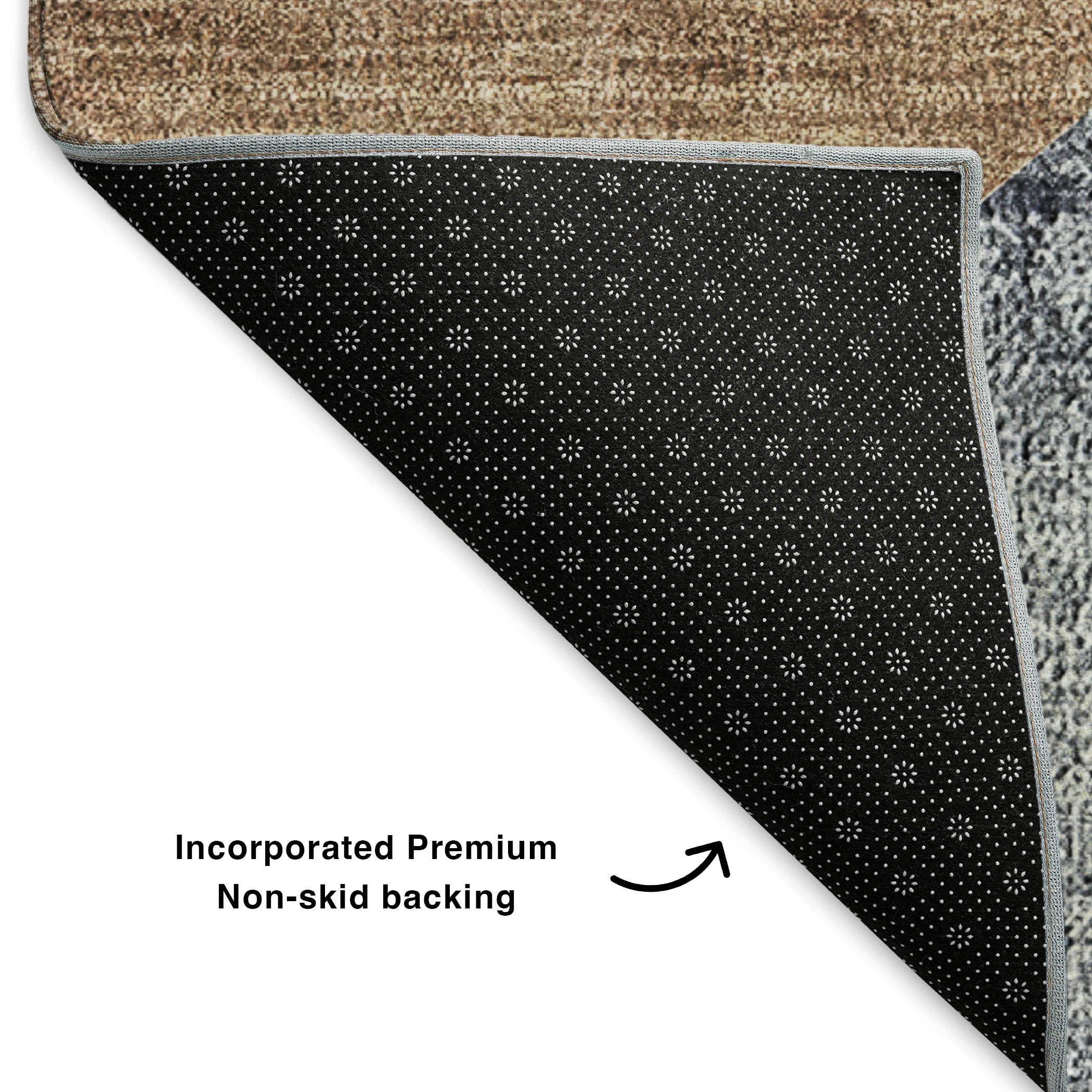 Valletta Machine Washable Transitional Gray Rug 1'8" x 2'6" #shape_Rectangle