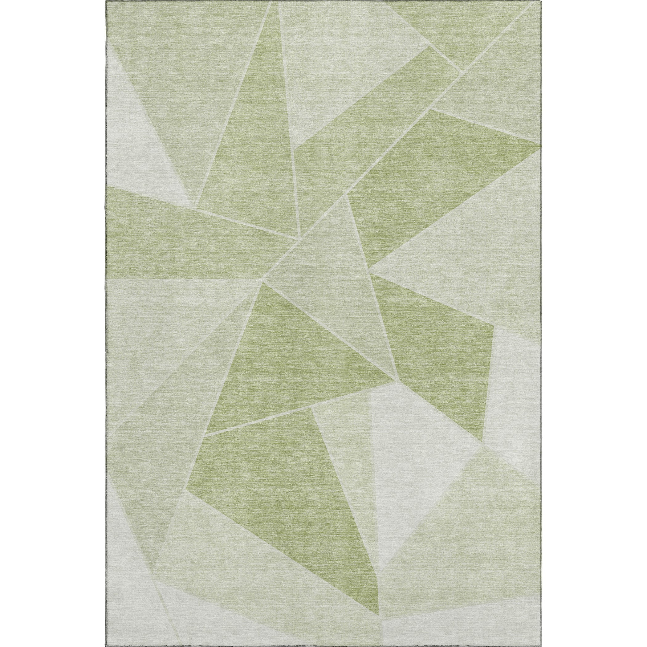 Mdina Machine Washable Transitional Aloe Green Rug 2'6" x 3'10" #shape_Rectangle