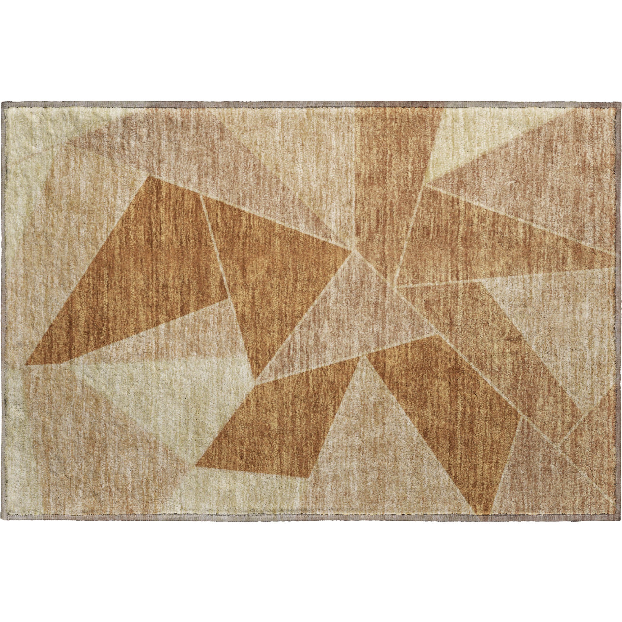 Mdina Machine Washable Transitional Paprika Orange Rug 1'8" x 2'6" #shape_Rectangle