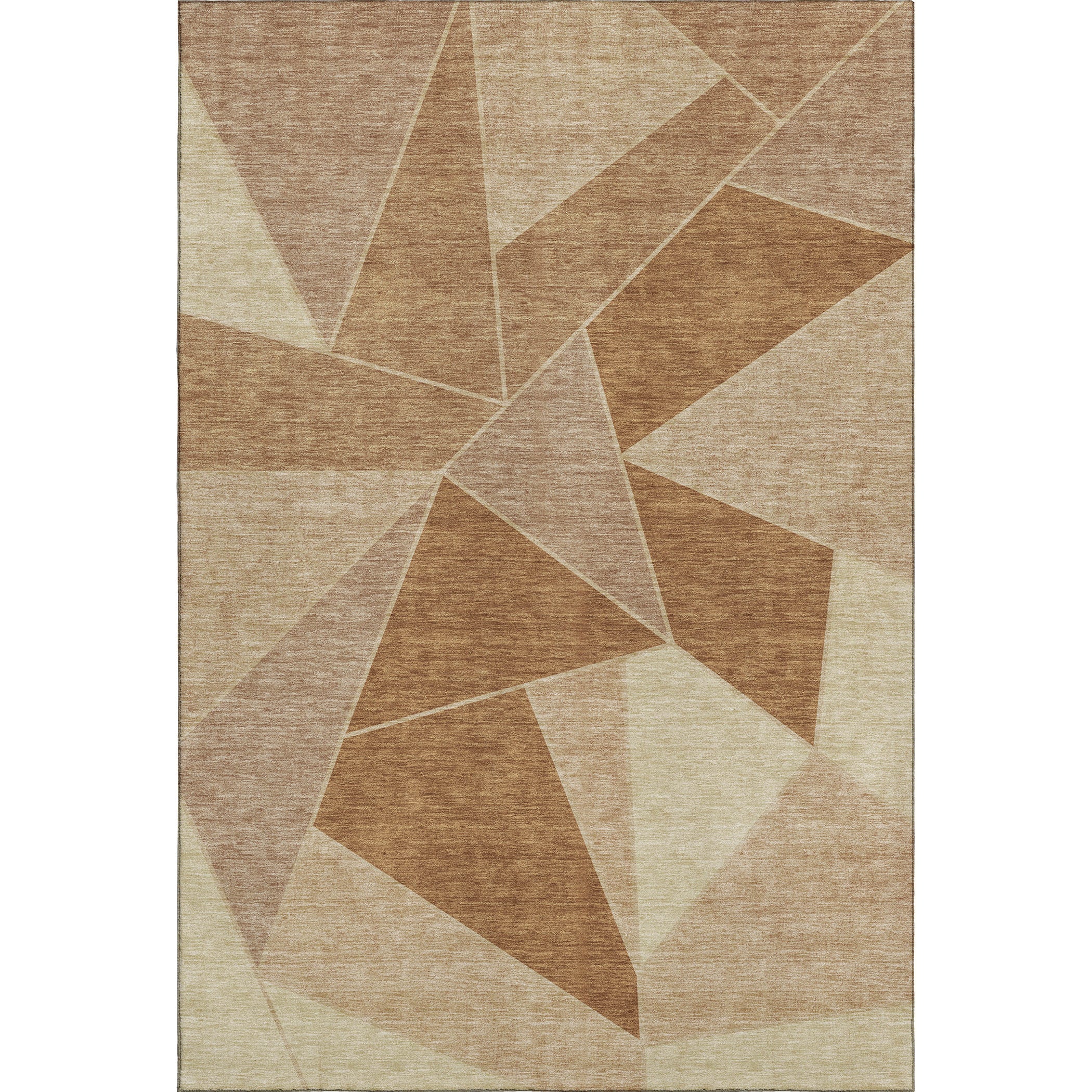 Mdina Machine Washable Transitional Paprika Orange Rug 2'6" x 3'10" #shape_Rectangle