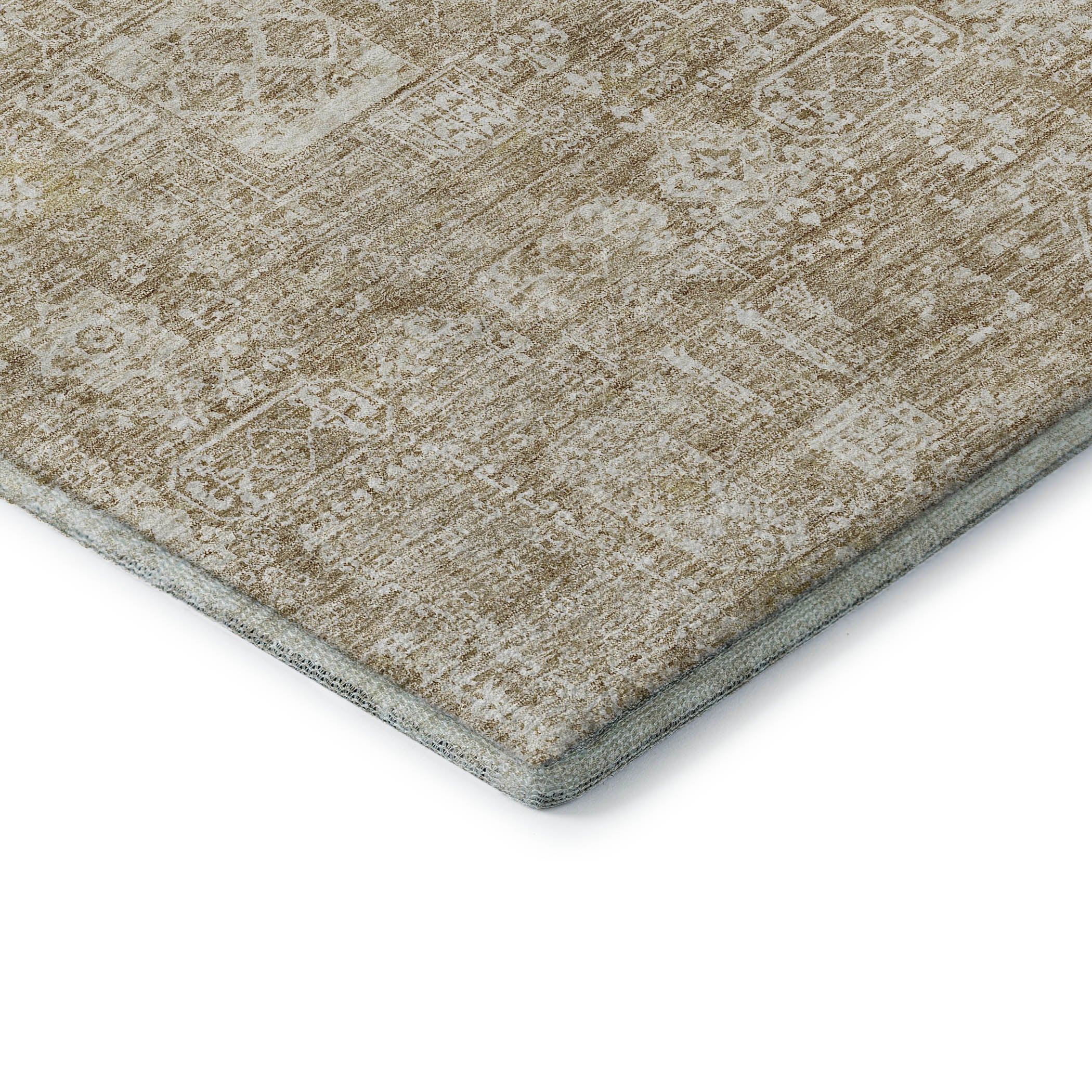 Sintra Machine Washable Transitional Beige Brown Rug 1'8" x 2'6" #shape_Rectangle