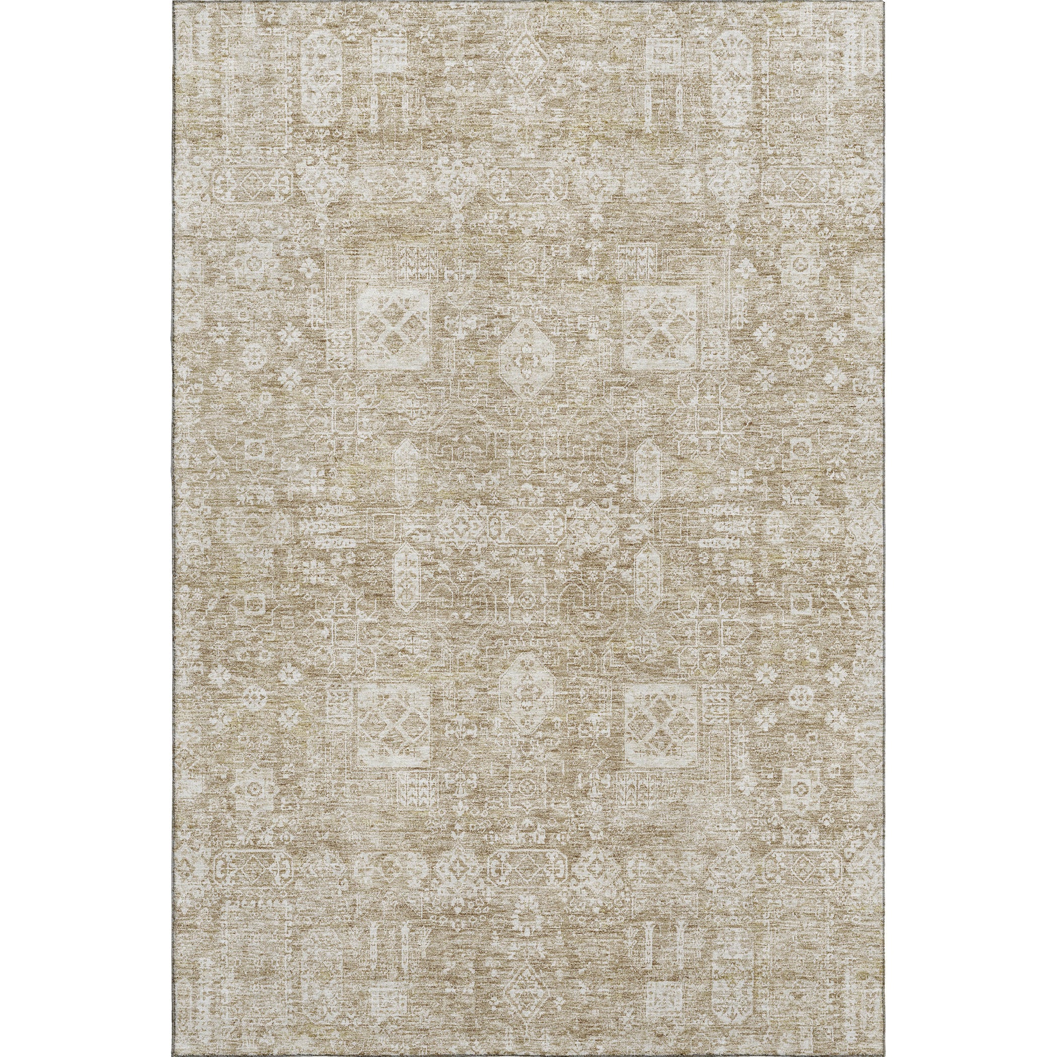 Sintra Machine Washable Transitional Beige Brown Rug 2'6" x 3'10" #shape_Rectangle