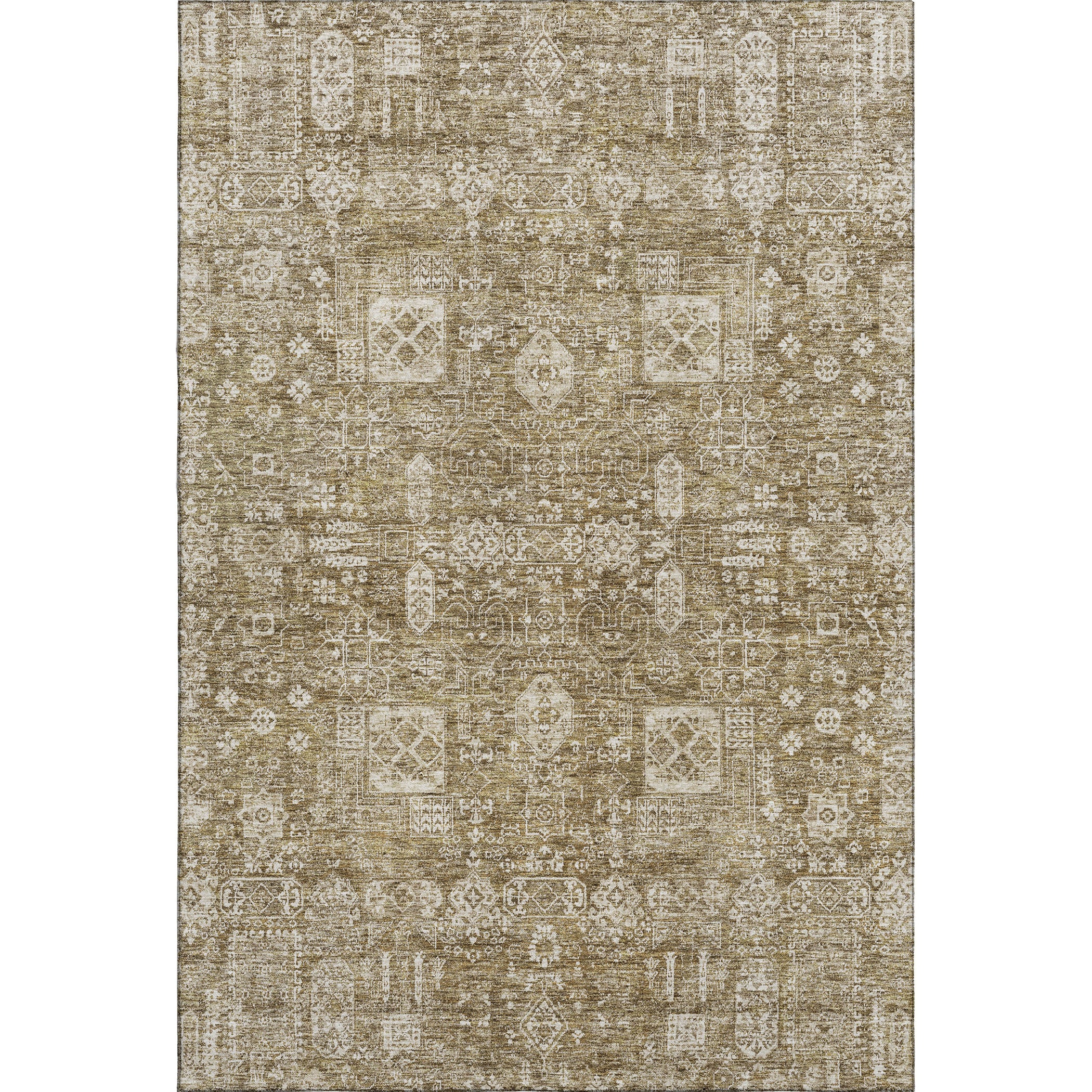 Sintra Machine Washable Transitional Brown Rug 2'6" x 3'10" #shape_Rectangle