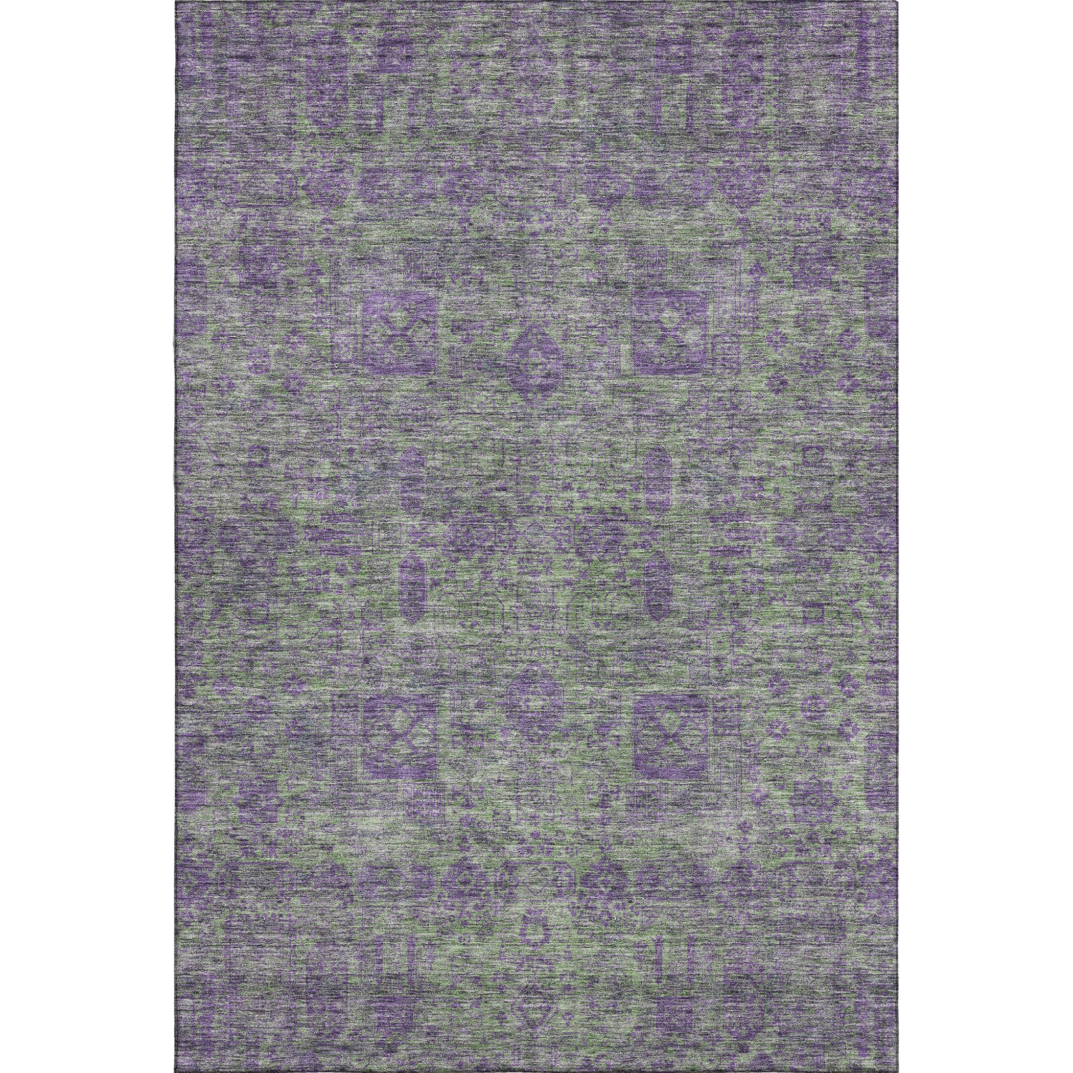 Sintra Machine Washable Transitional Fern Green Rug 2'6" x 3'10" #shape_Rectangle