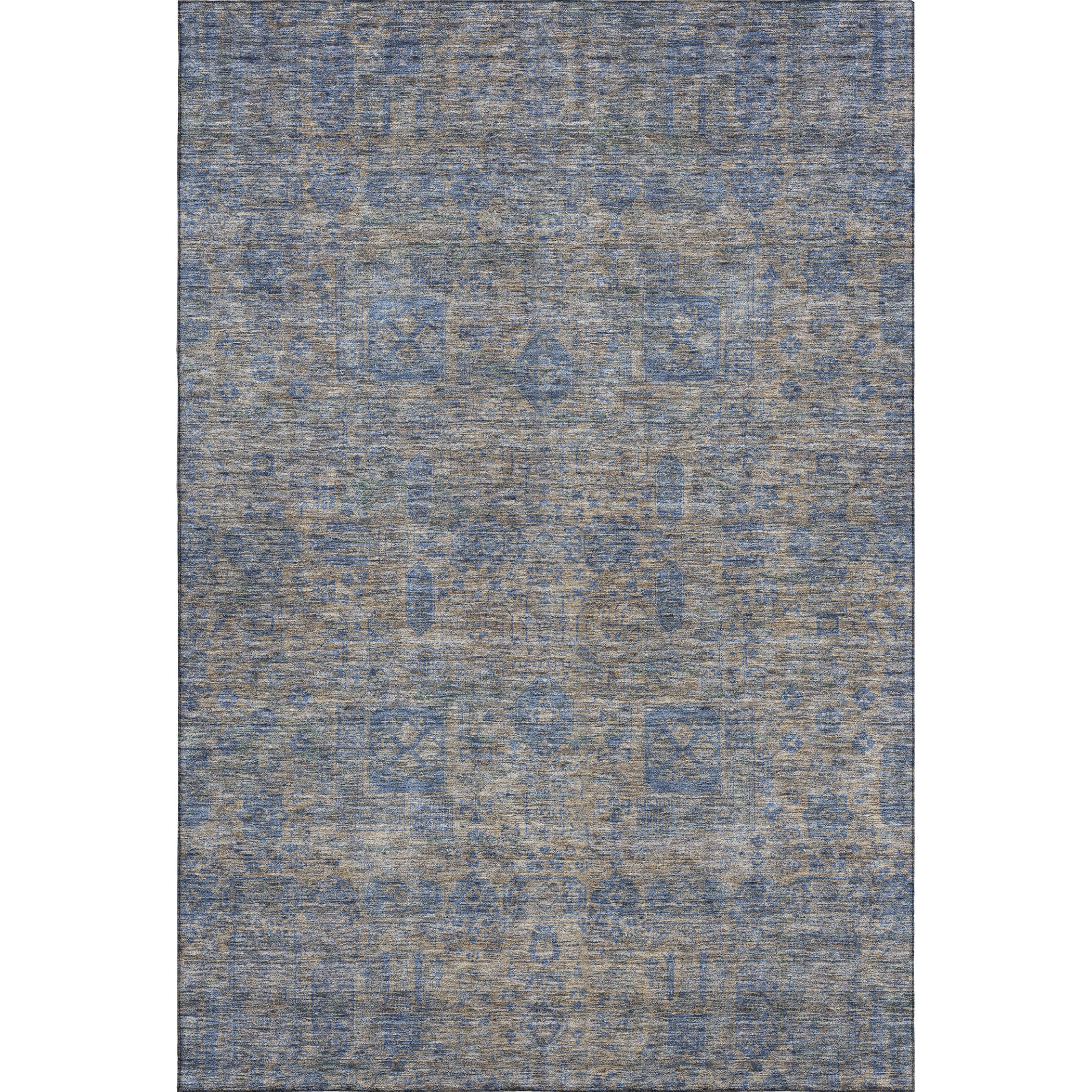 Sintra Machine Washable Transitional Khaki Brown Rug 2'6" x 3'10" #shape_Rectangle
