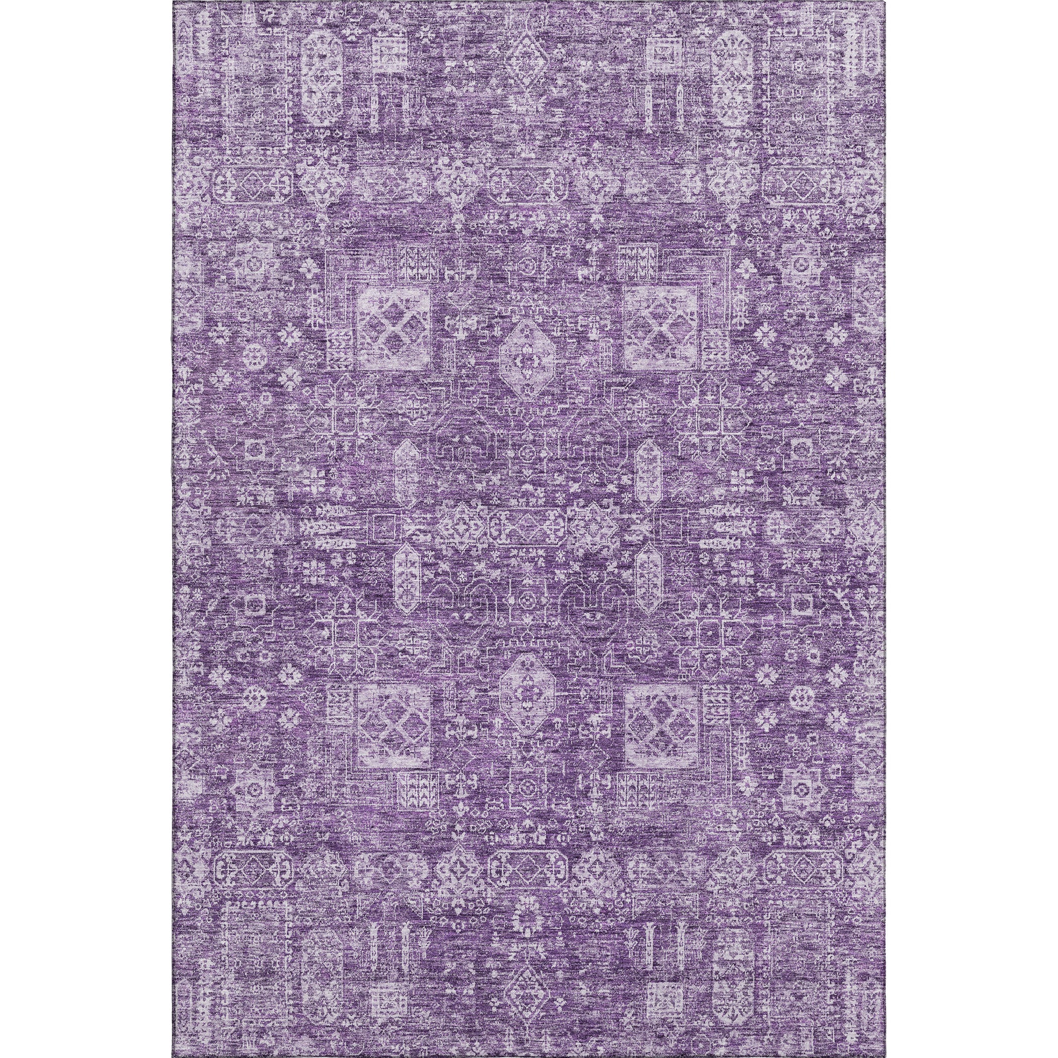 Sintra Machine Washable Transitional Purple Rug 2'6" x 3'10" #shape_Rectangle
