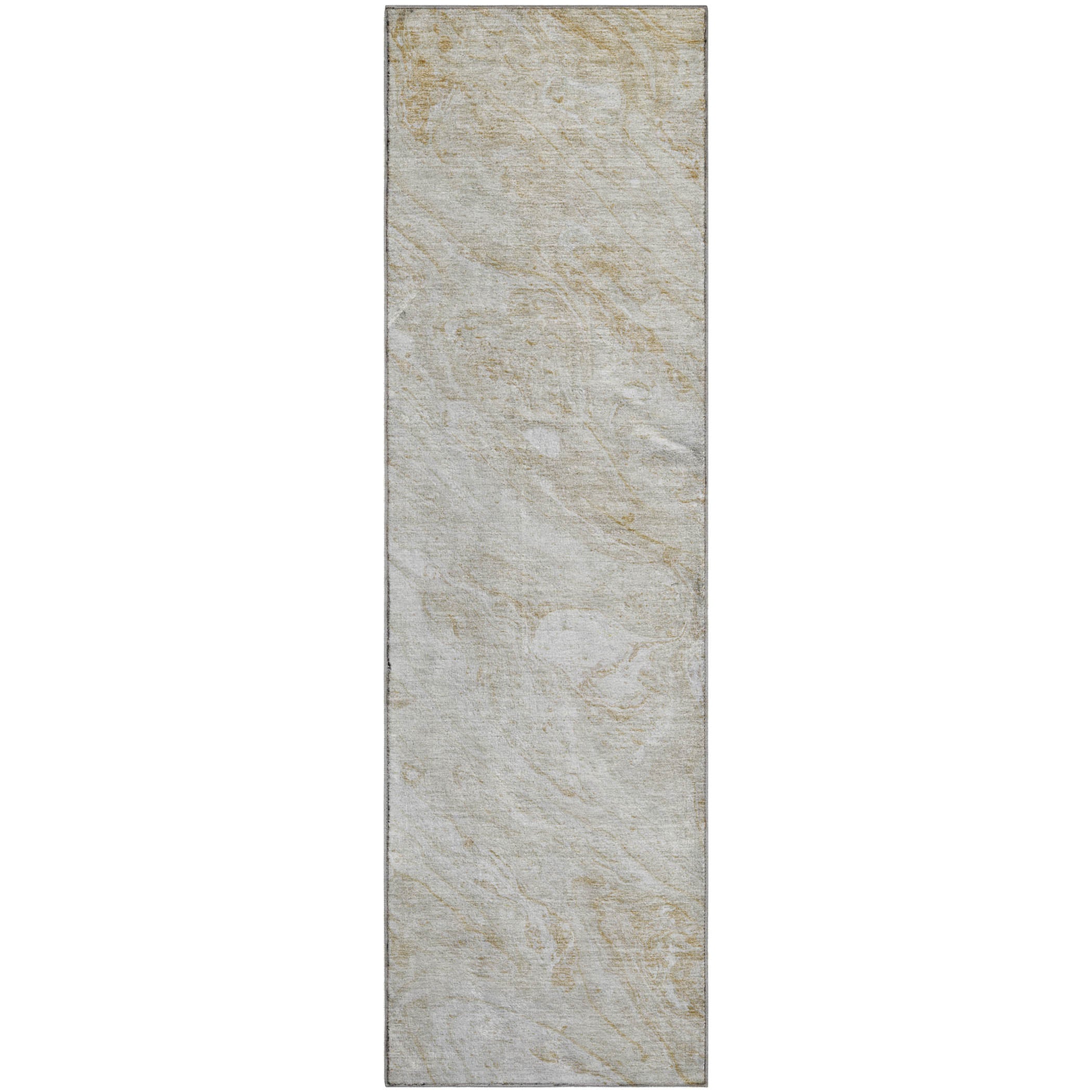 Kyoto Machine Washable Transitional Ivory Rug 2'3" x 7'6" #shape_Runner