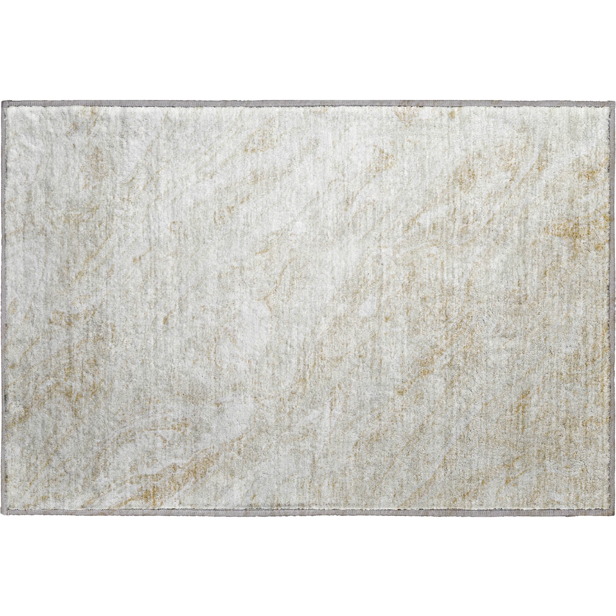 Kyoto Machine Washable Transitional Ivory Rug 1'8" x 2'6" #shape_Rectangle