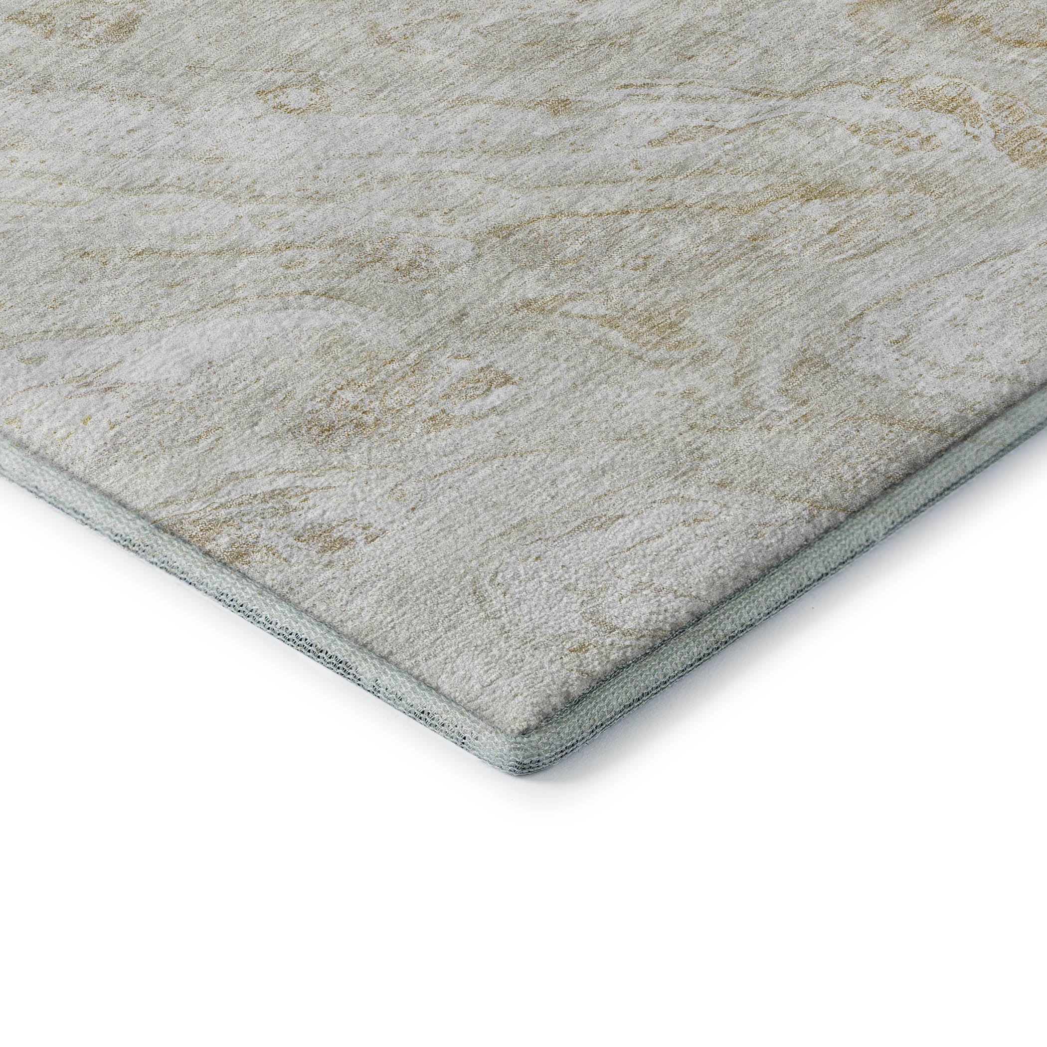 Kyoto Machine Washable Transitional Ivory Rug 1'8" x 2'6" #shape_Rectangle