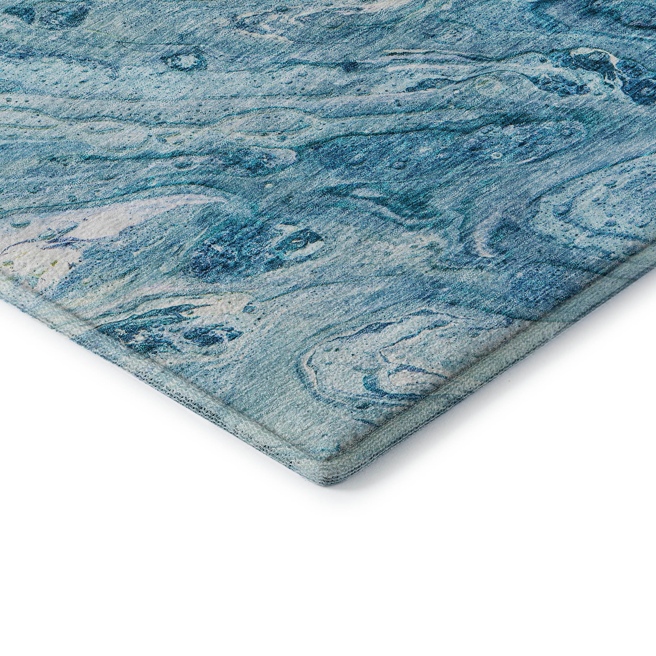 Kyoto Machine Washable Transitional Sky Blue Rug 1'8" x 2'6" #shape_Rectangle