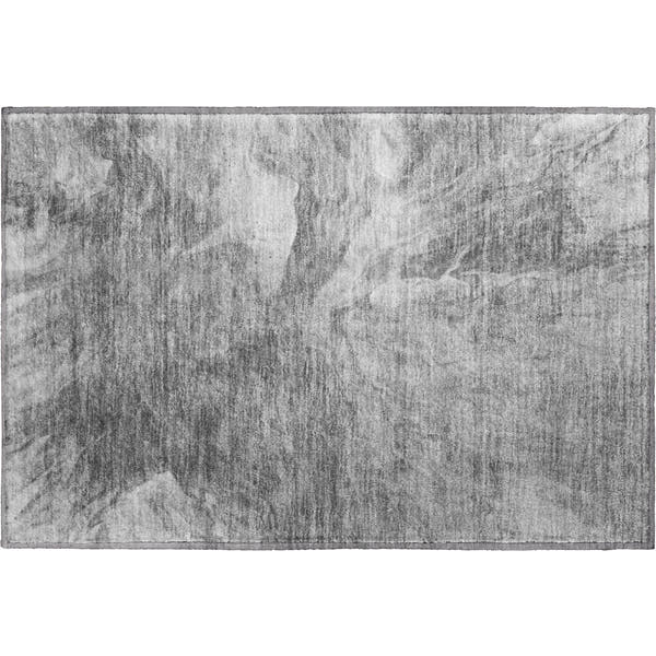 Colombo Machine Washable Transitional Gray Rug 1'8" x 2'6"
