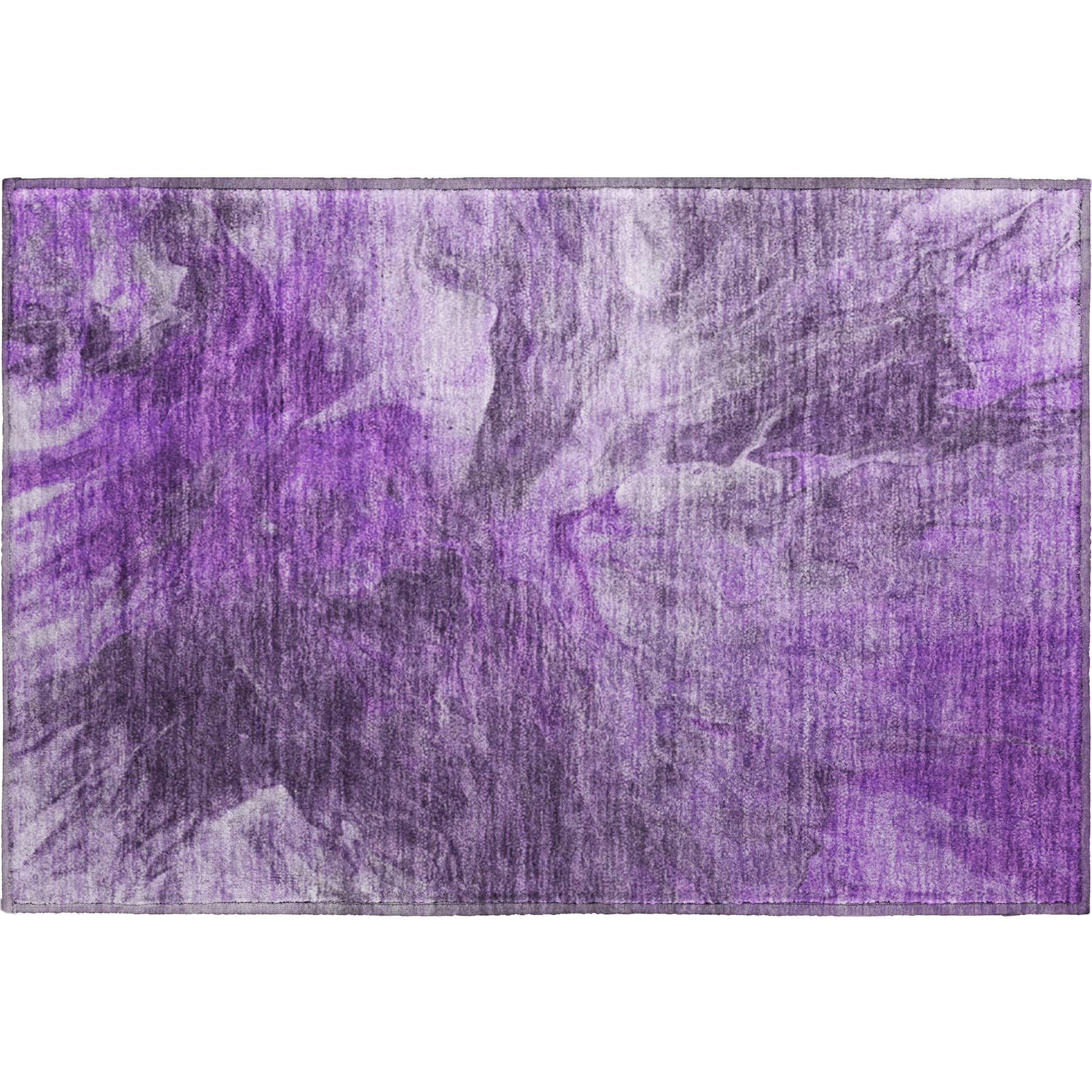Colombo Machine Washable Transitional Purple Rug 1'8" x 2'6" #shape_Rectangle